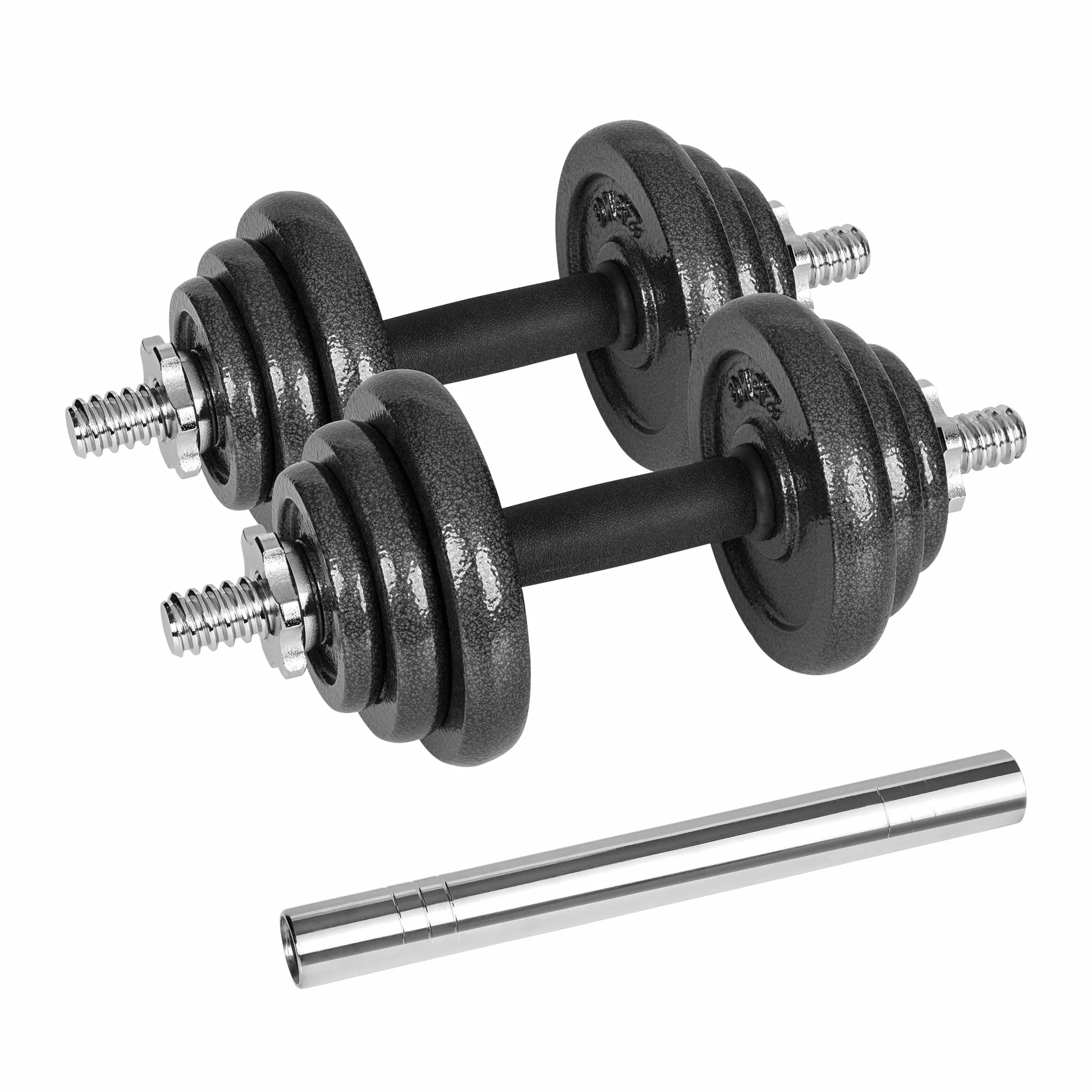 Rebel Electro Hantle Żeliwne w Walizce z Gryfem Zestaw 20kg Regulowane RBA-2327-20