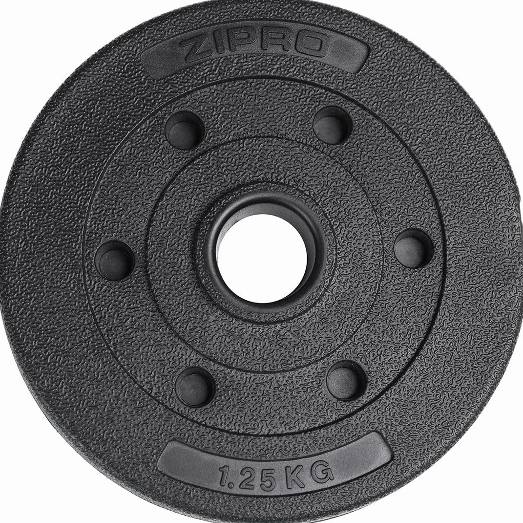 ZIPRO Talerze do hantli 1,25 kg bitumiczne ciężarki 31 mm hantle obciążniki do hantli