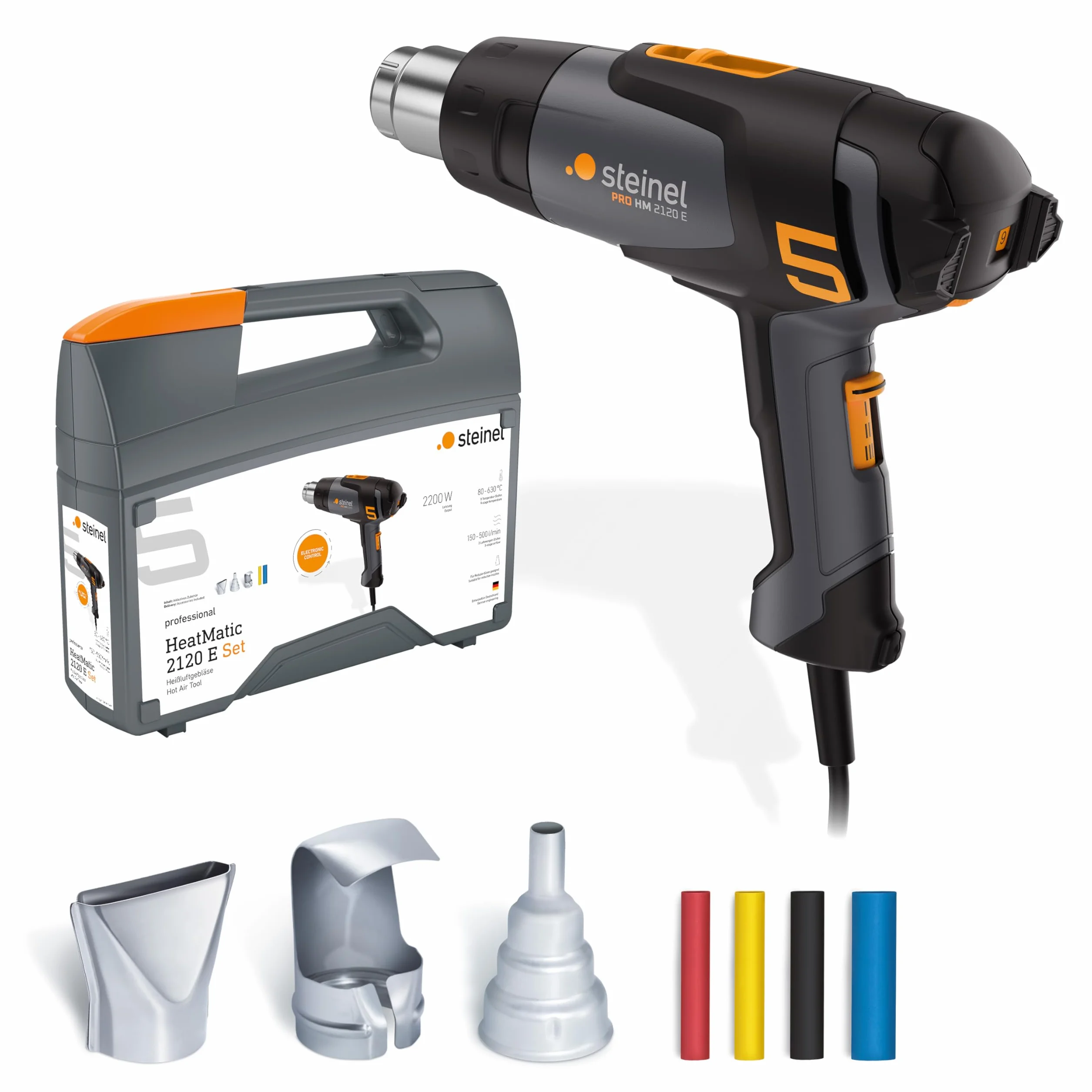 Steinel Pistolet na gorące powietrze HM 2120 E 2200 W 80°-650°C grzałka ceramiczna