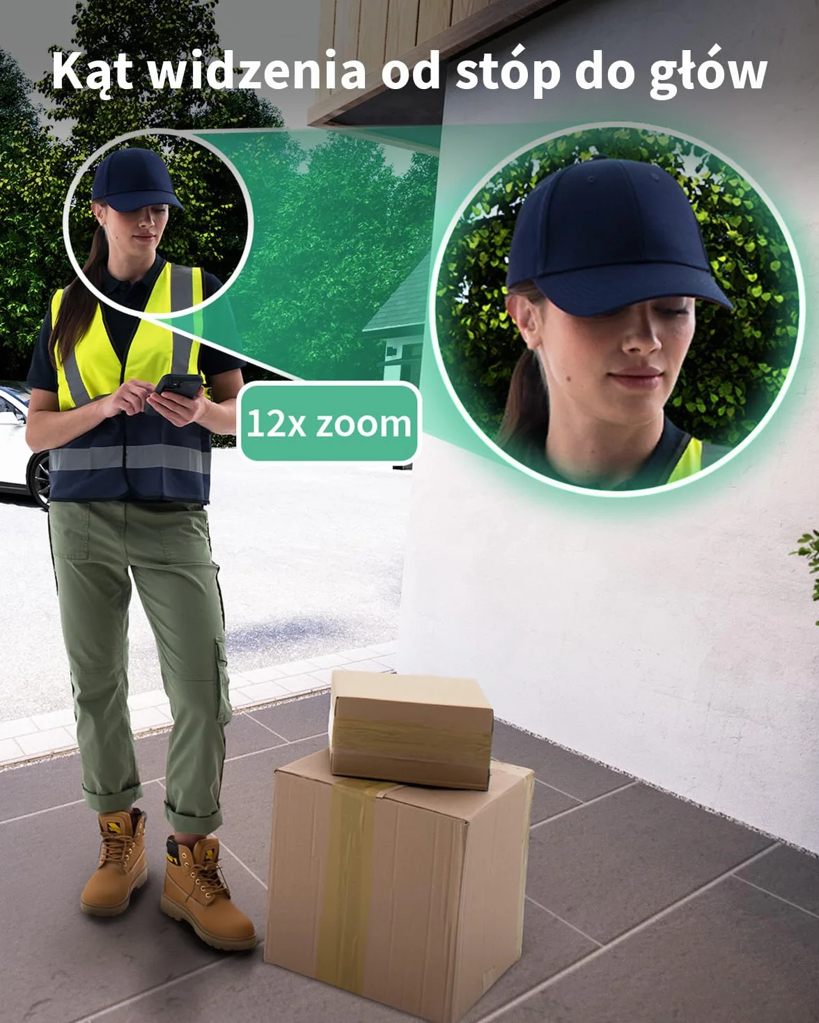 Arlo 2K HD Wideo Dzwonek do Drzwi WiFi, Czujnik Ruchu, Dwukierunkowy Dźwięk, Pole Widzenia 180°