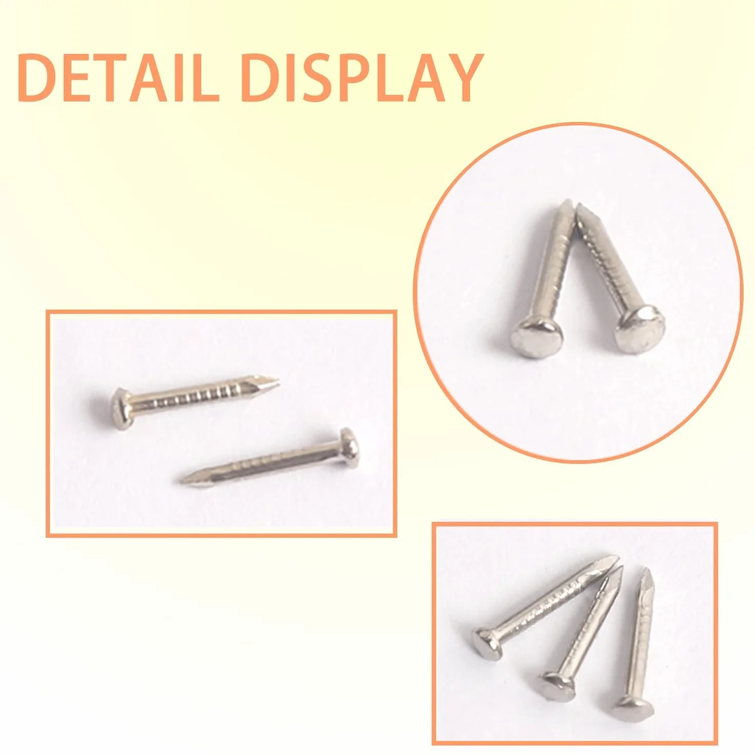 Małe gwoździe 1,5 x 15 mm 500 szt. Żelazne gwoździe do drewna DIY