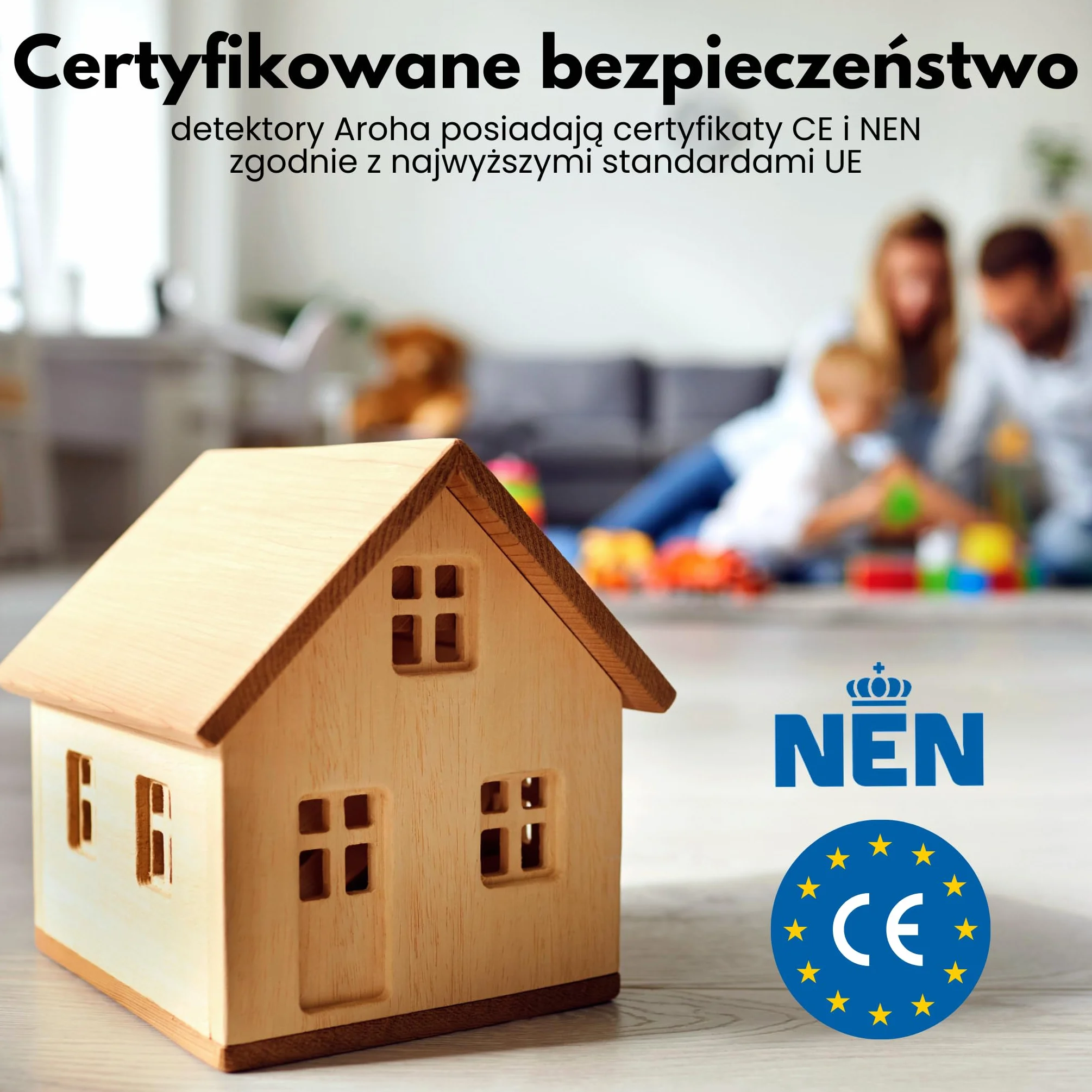 Połączony czujnik tlenku węgla z baterią o żywotności 10-letnią - detektor CO - 2 zestaw