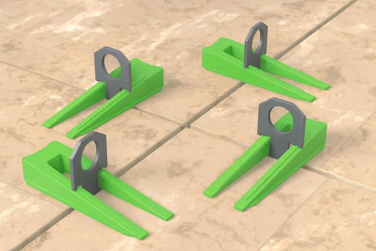 Szybki System Poziomowania Płytek 100 Klipsów 1,5mm