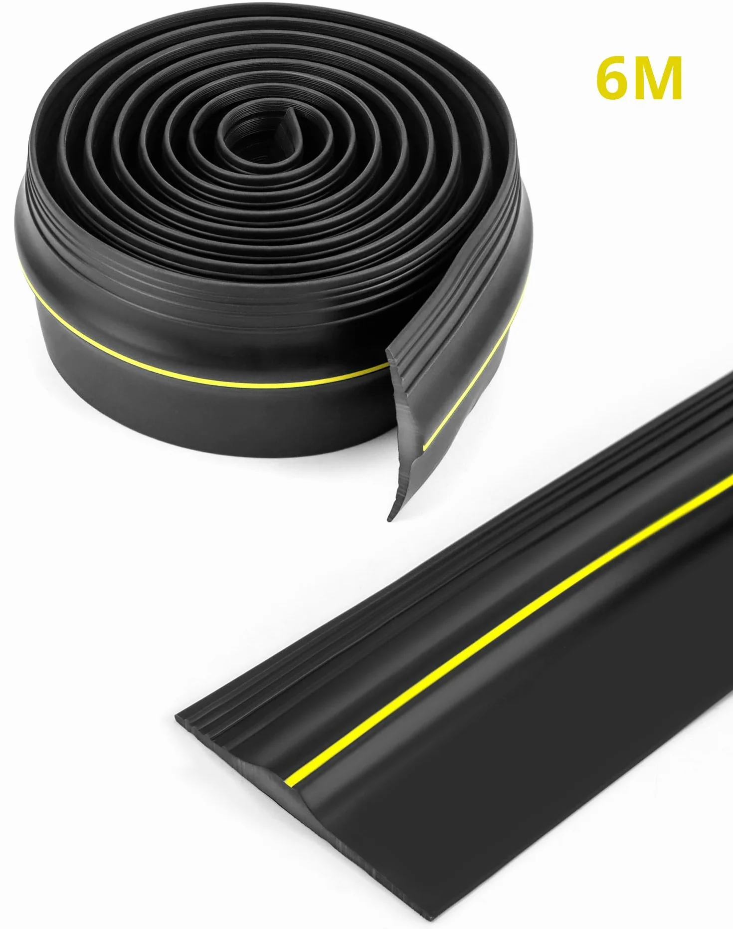 QWORK® 6M uszczelka progu drzwi garażowych gumowa odporna na warunki atmosferyczne