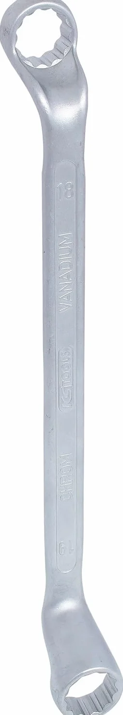 KS Tools 517.0812 Podwójny klucz oczkowy zagiety 18x19mm