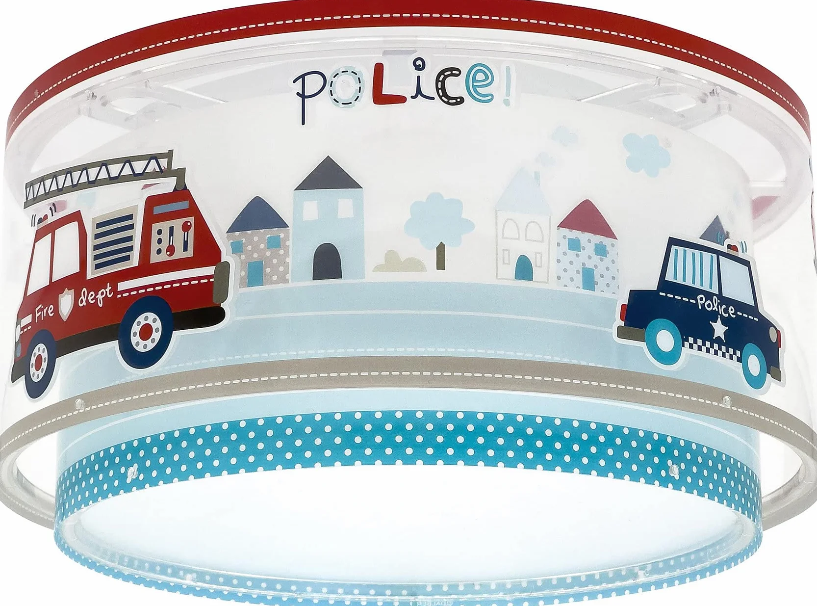 Lampa sufitowa dla dzieci Dalber Police Cars