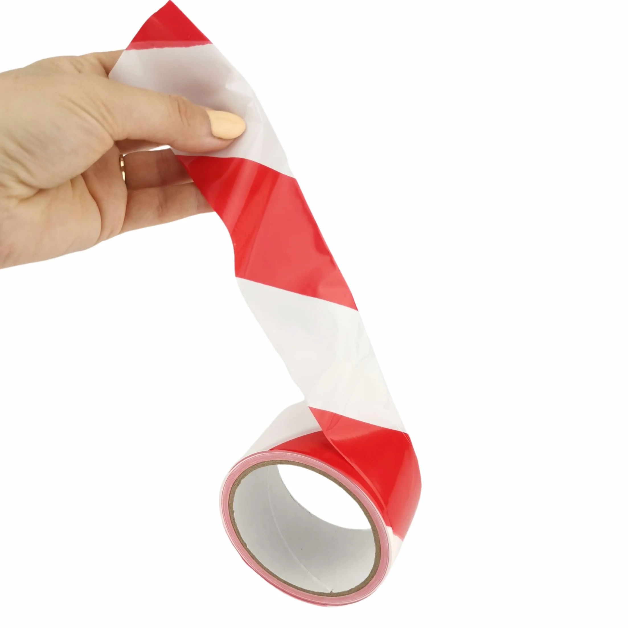 IDEA HOME Taśma sygnalizacyjna 50 m x 48 mm LDPE czerwona biała