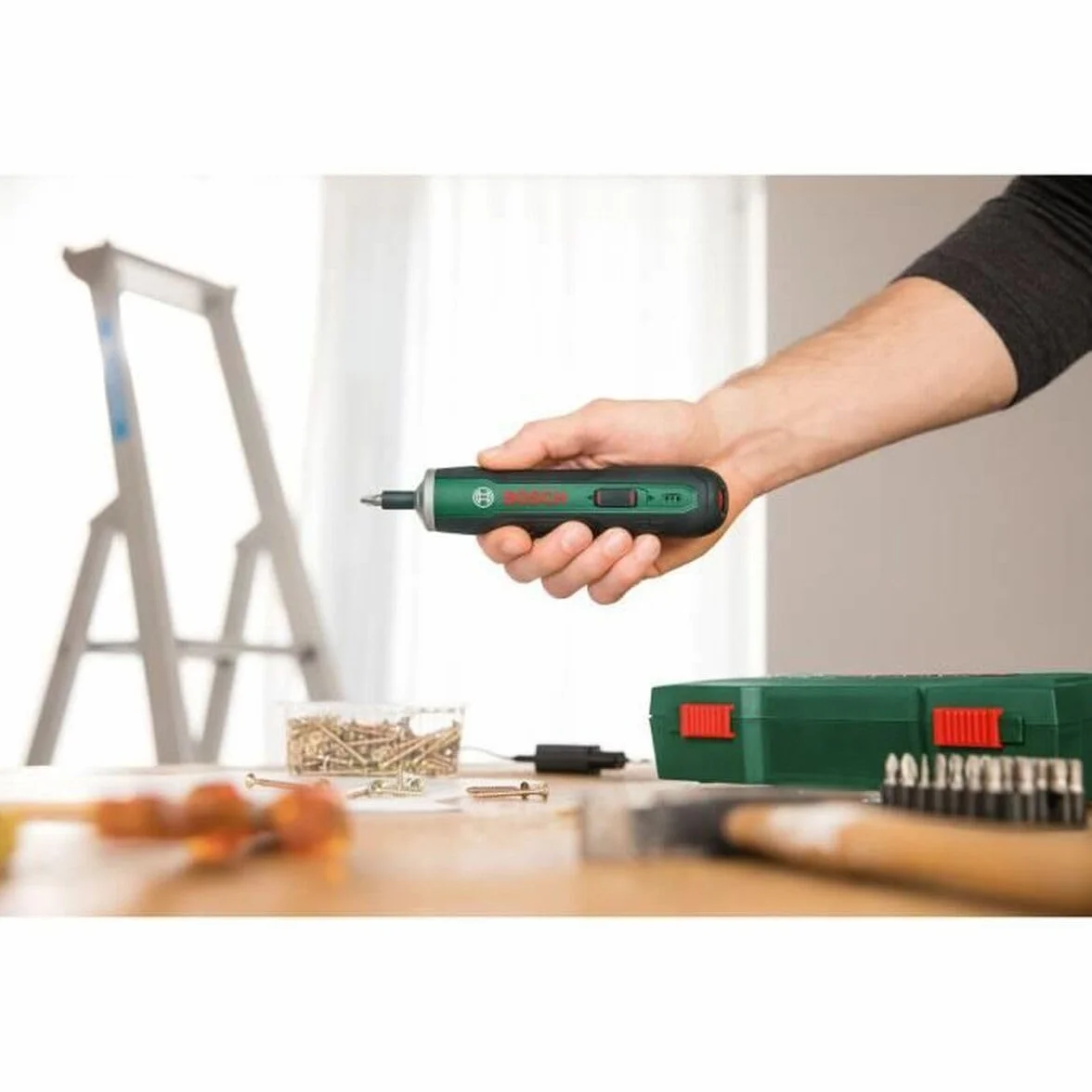 Bosch Wkrętarka Akumulatorowa Pushdrive 3,6 V Zielony / Czarny, 32 Bity