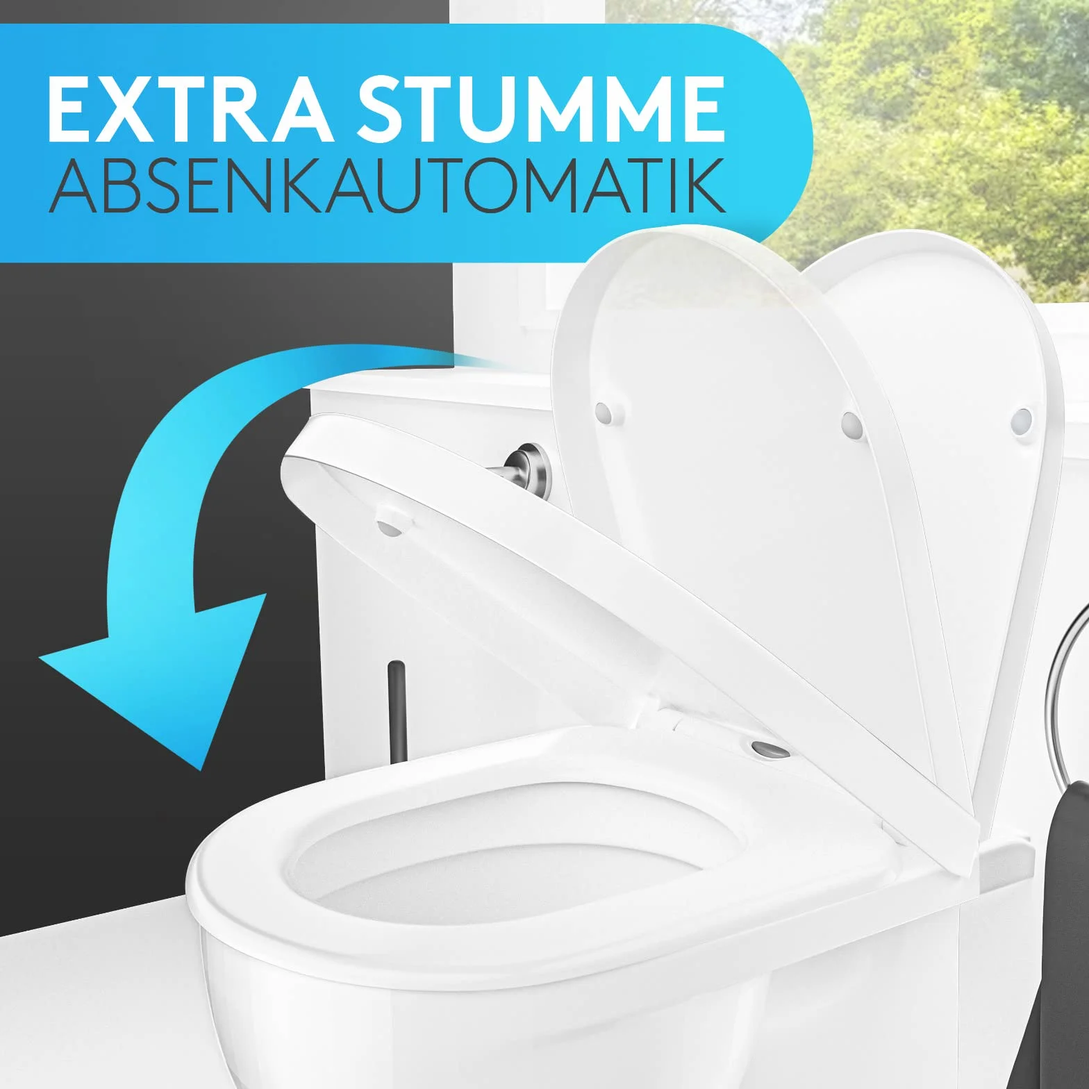 Duroplast deska sedesowa D z cichym zamykaniem Quick Release antybakteryjna uniwersalna z akcesoriami