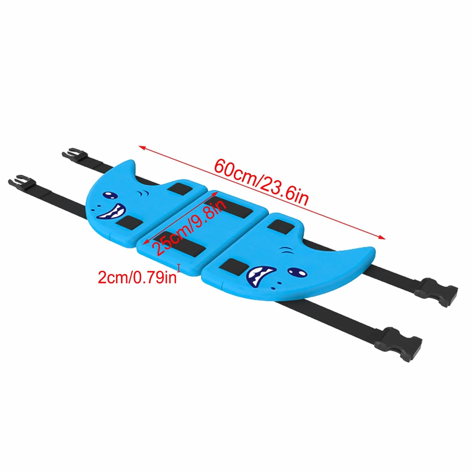 Shark Fin Swimming Aid for Pool Safety Swim Trainer Płetwa rekina pomoc w pływaniu dla dzieci, przenośna pomoc treningowa z regulowanym paskiem