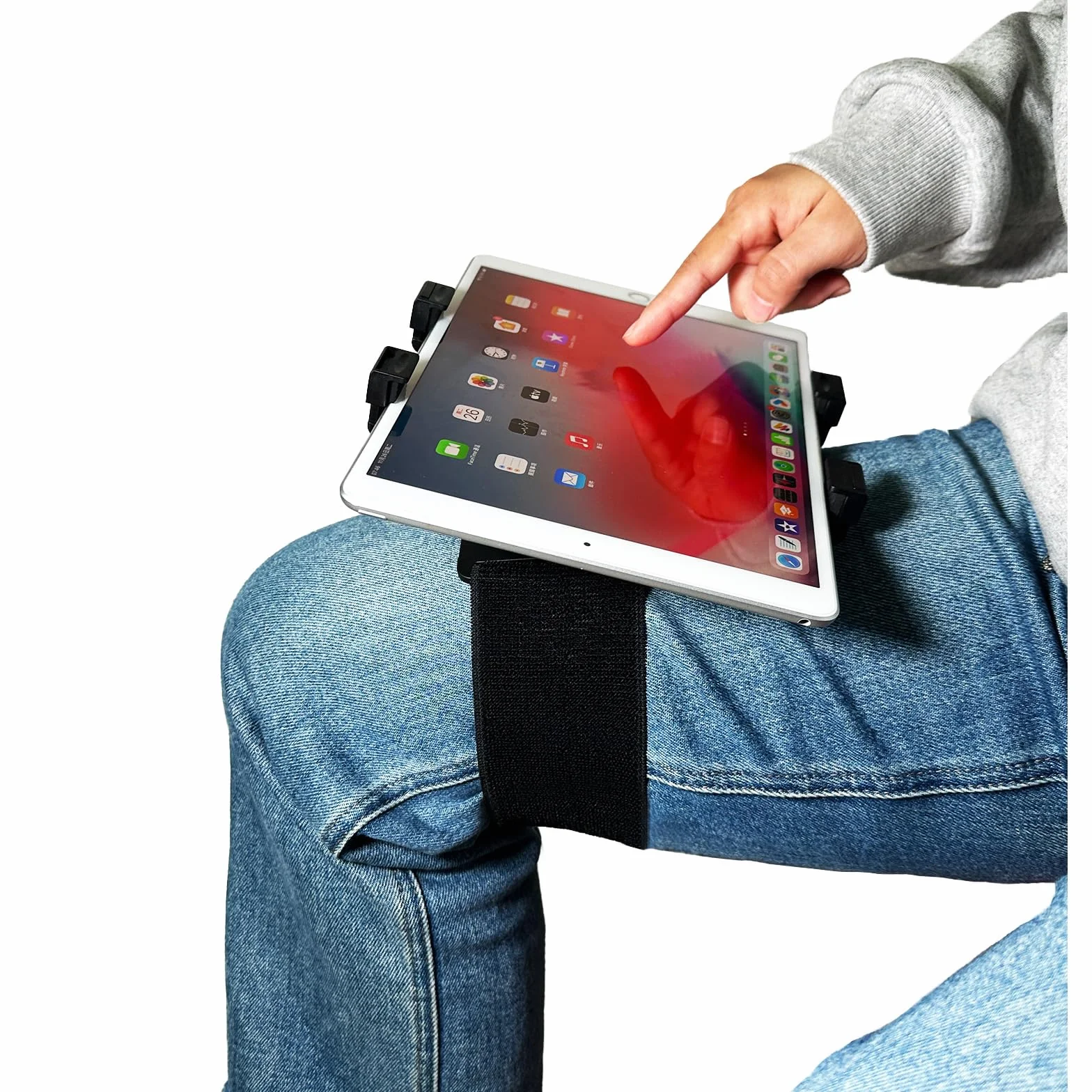 OHLPRO Nakolannik Pilota do iPadów i Tabletów 7"-11" Regulowany Kąt Pochylenia Szeroki Pasek Elastyczny