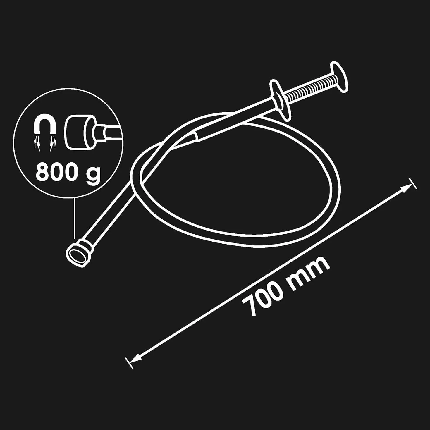 ViGOR V1764 Magnetyczny Podnośnik Małych Części 800g