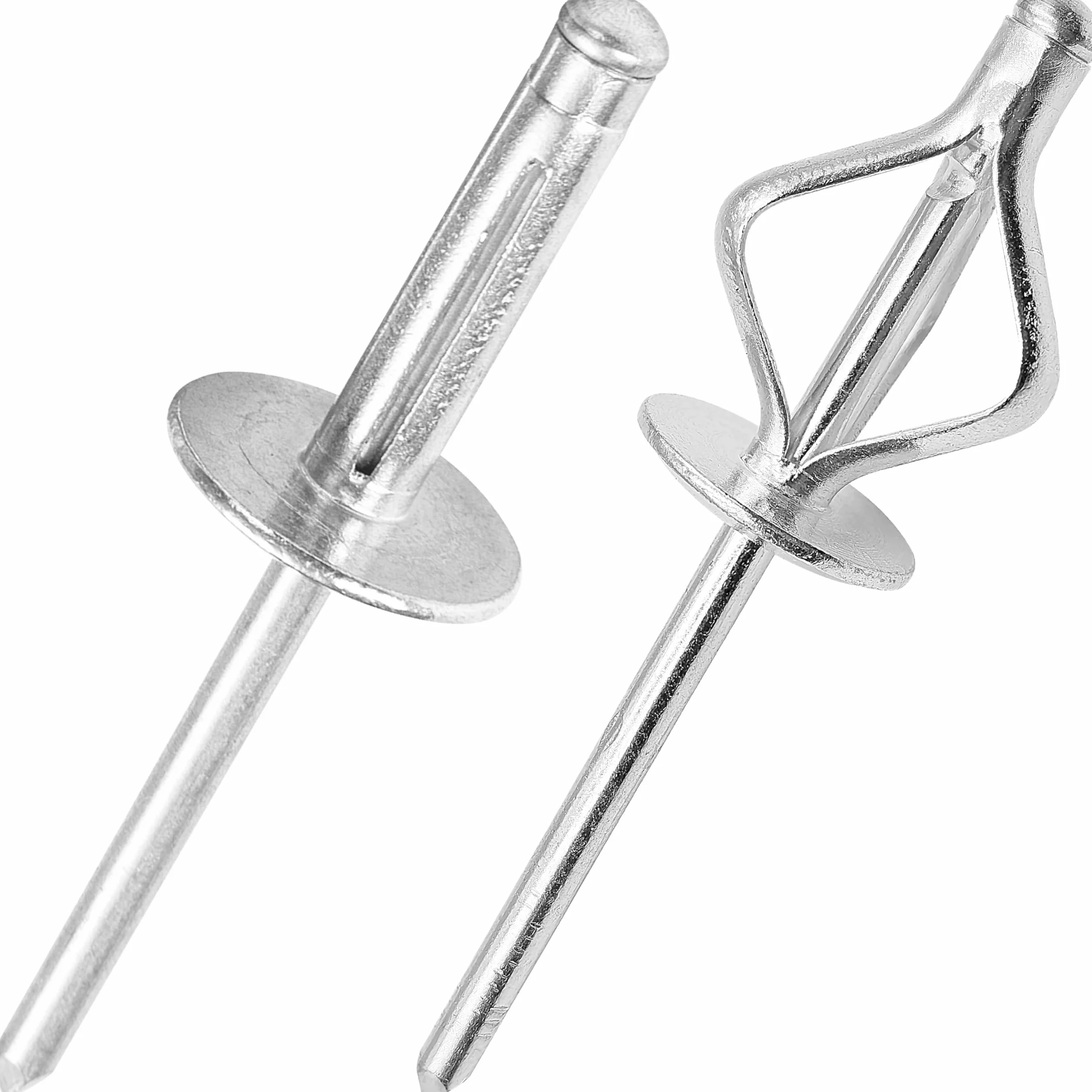 Nity aluminiowe z potrójnym rozprężnikiem Zestaw Ø4,8x20x16mm 50 sztuk srebrny