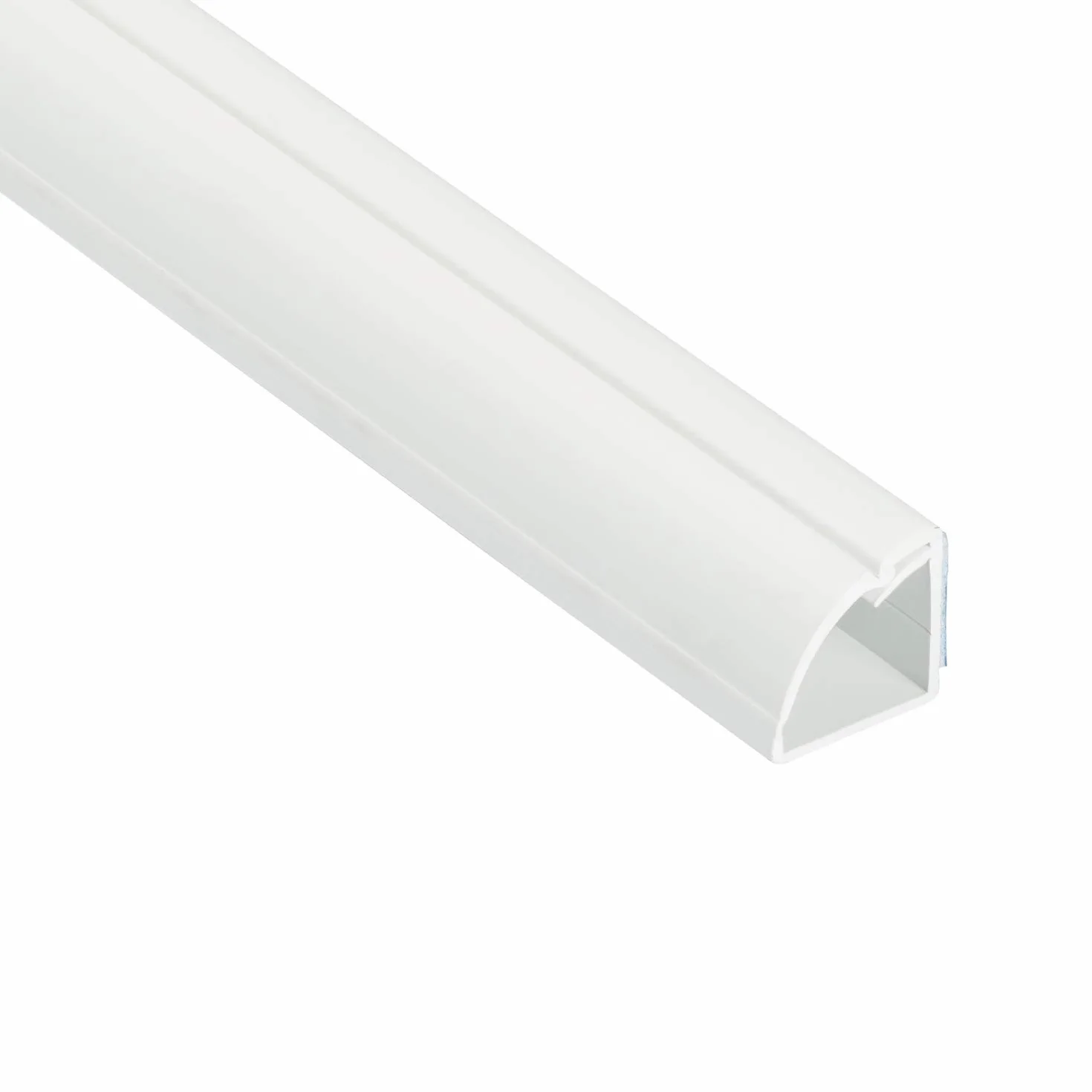 D-Line Ćwierćokrągły kanał kablowy 22x22 mm x 1 m, samoprzylepna osłona kabla, narożna listwa podłogowa