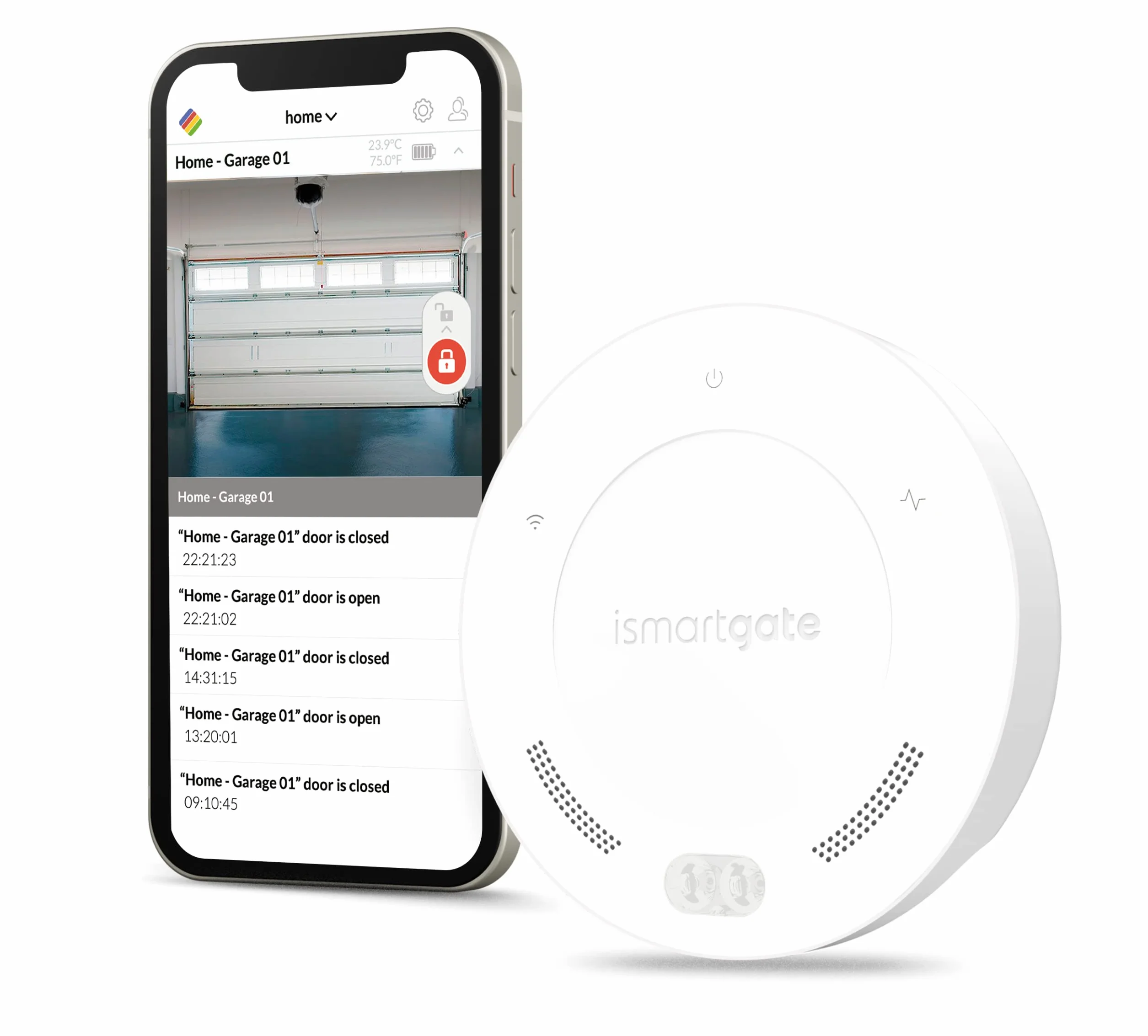 Ismartgate Mini Smart WiFi otwieracz do drzwi garażowych kompatybilny z Amazon Alexa