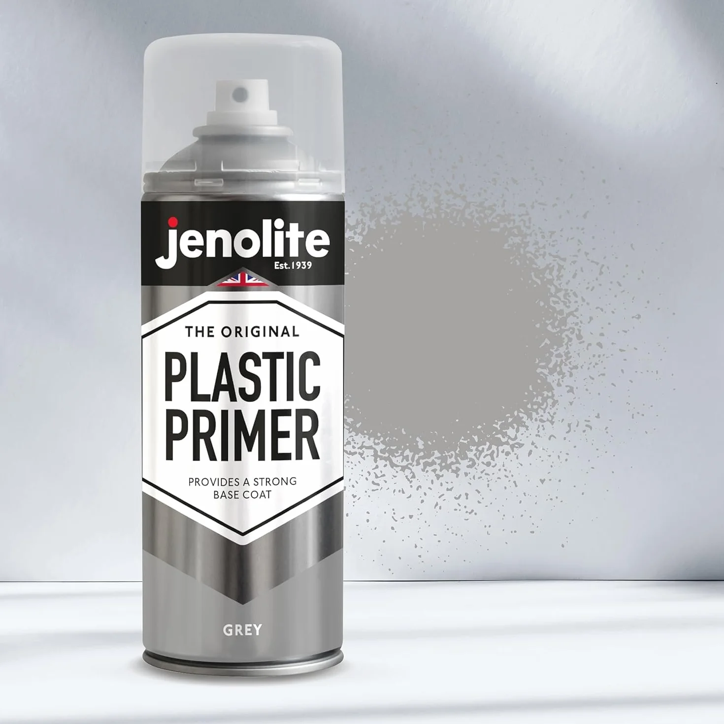 JENOLITE Podkład w sprayu do tworzyw sztucznych SZARY 400ml