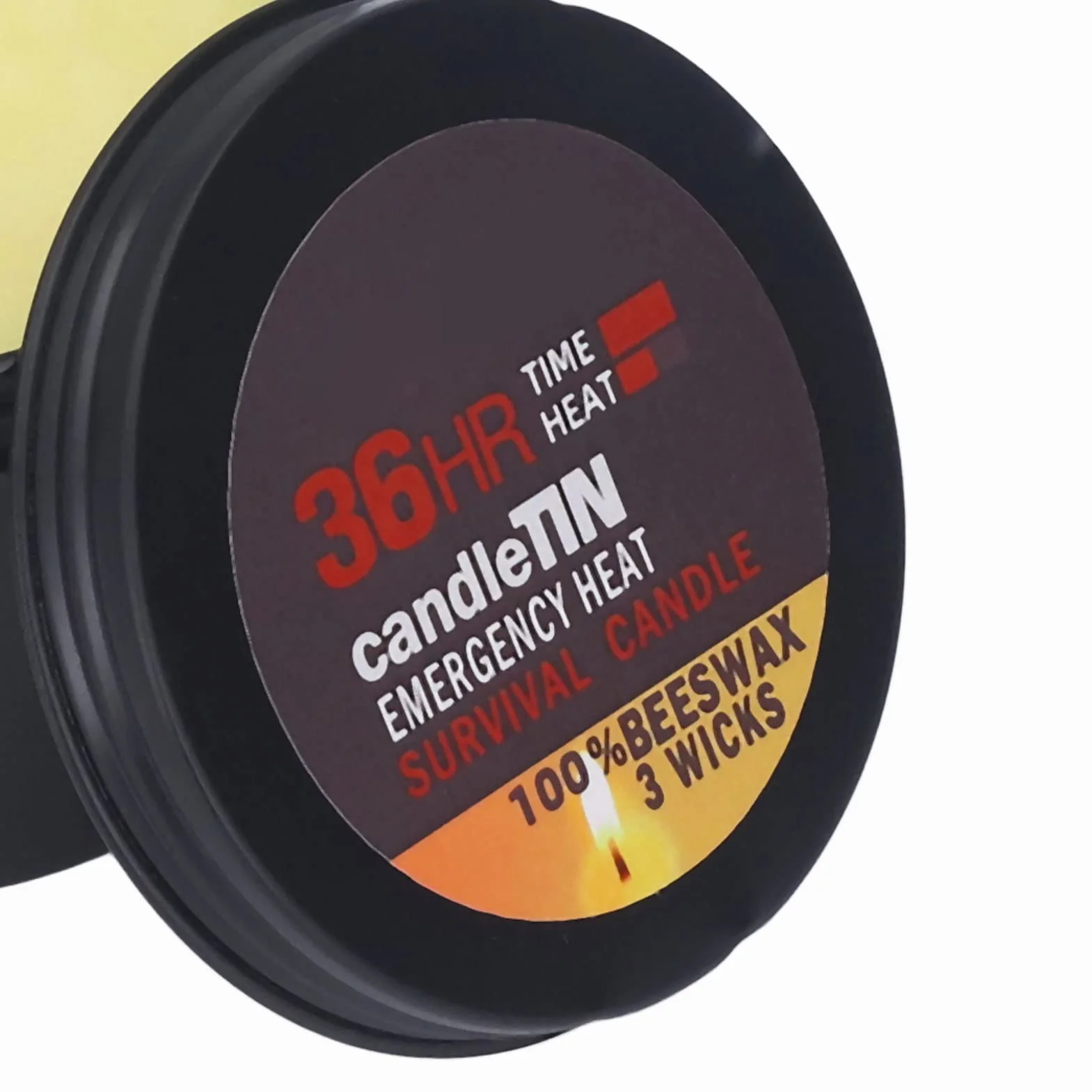 Survival Candle 36-godzinne świece awaryjne Długo palące się przenośne z 3 knotami do awaryjnego przetrwania