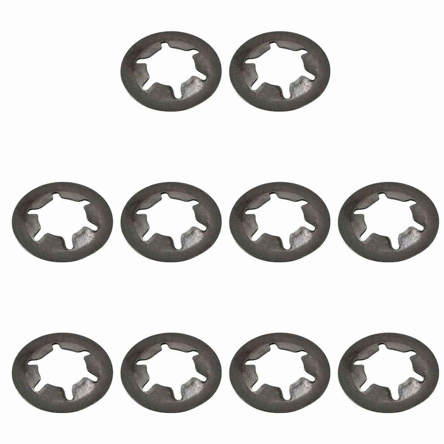 Othmro Starlock podkładka 10 mm średnica wewnętrzna 20 mm średnica zewnętrzna wciskane podkładki blokujące 10 szt