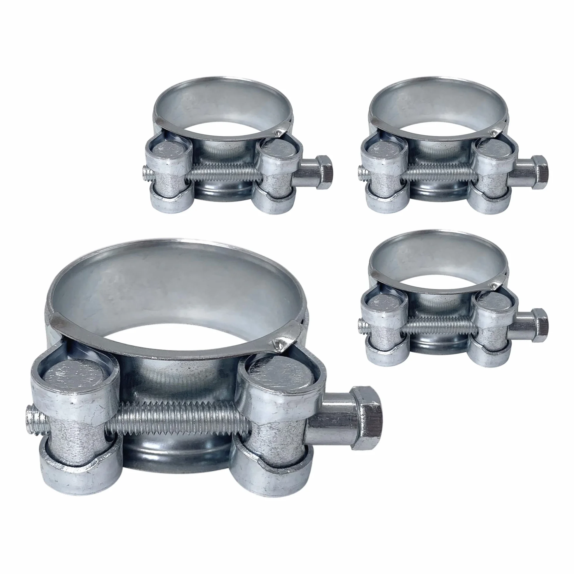Rura zacisk 44-47 mm ocynkowany wzmocniony 4 sztuki