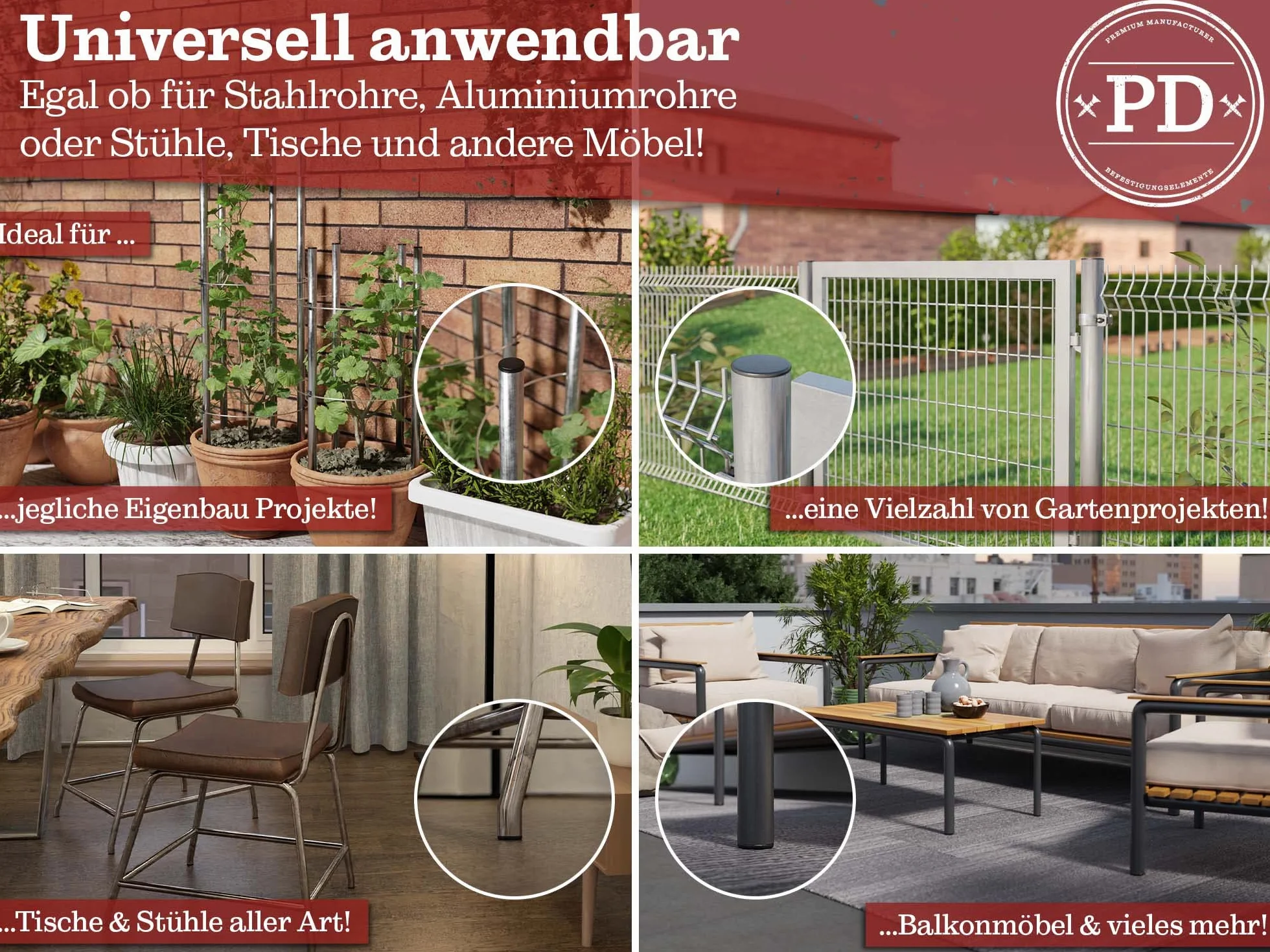 Zaślepki z Tworzywa Sztucznego PE Korki Lamelowe Okrągłe 24 mm Do Rur Stalowych, Nierdzewnych, Aluminiowych