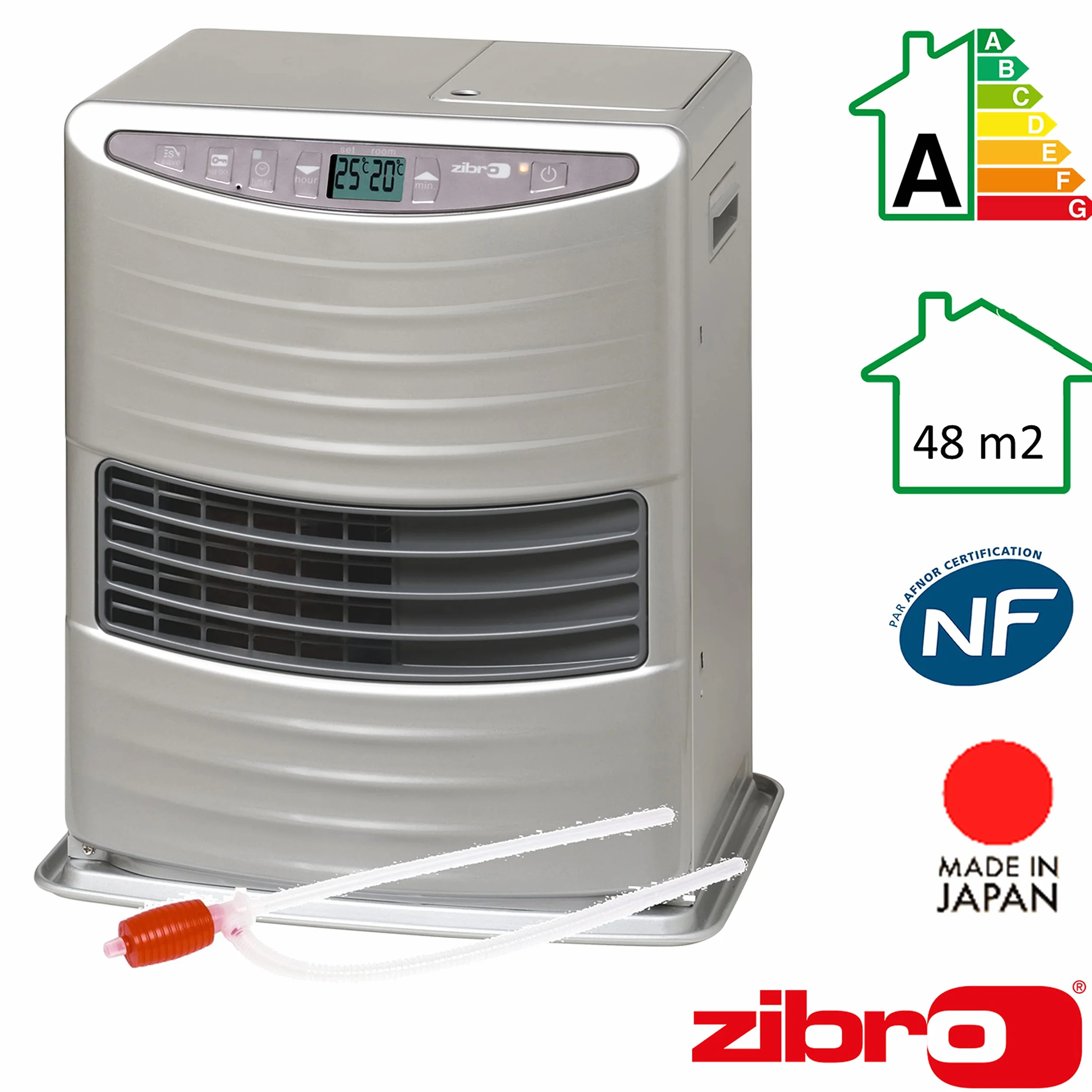 Zibro LC-300 przenośny elektroniczny piec kominkowy 3000 W japońska moc szczytowa nagrzewa do 48 m²