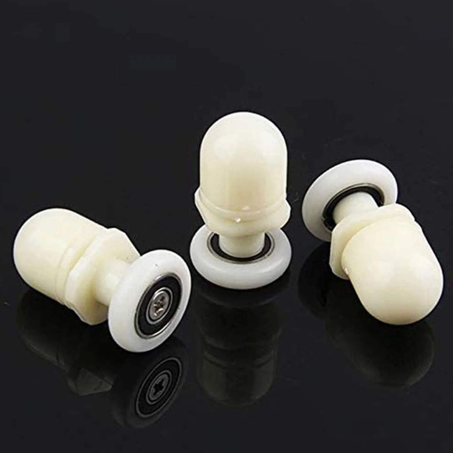 Rolki do kabiny prysznicowej 4 sztuki zapasowych kółek z prętem miedzianym do drzwi przesuwnych