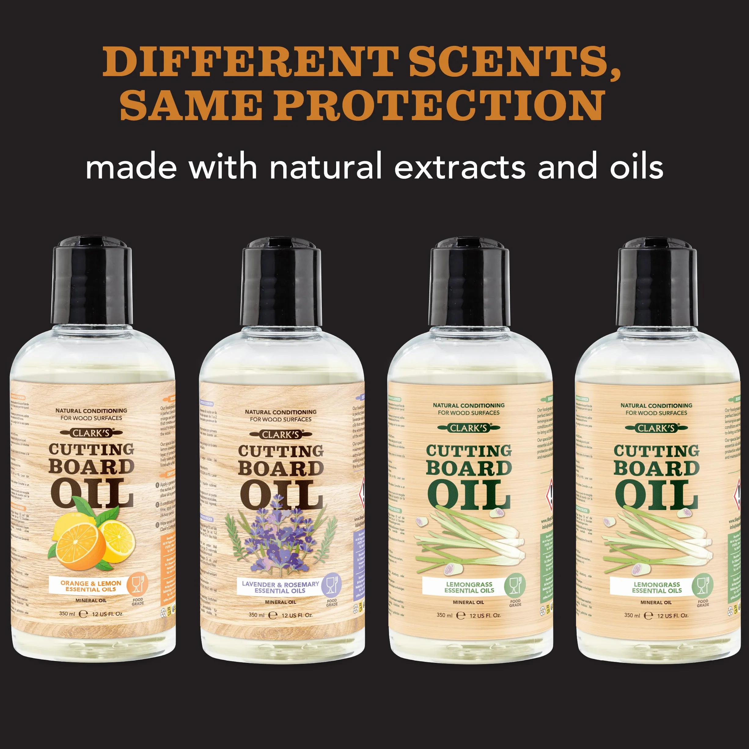 Butcher Block Oil (1 galon) firmy CLARK'S | Food Grade Cutting Board Mineral Oil & Conditioner | Chef - Woodworker - Restaurant Gallon Size