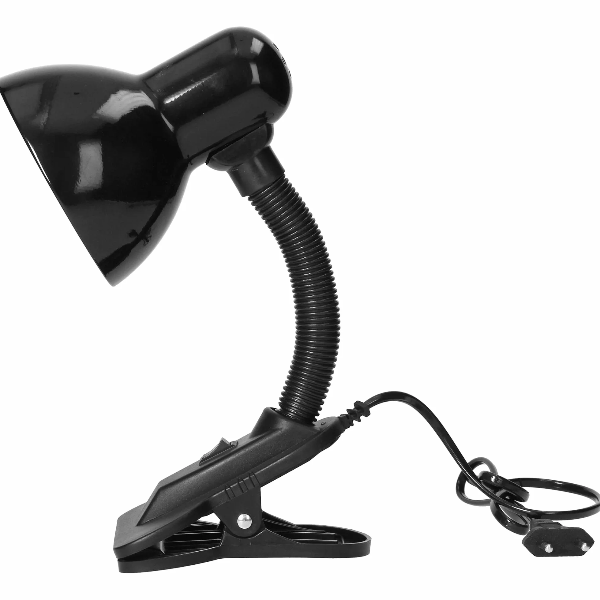 Lampa Biurkowa z Klipsem 40W E27 Stal Tworzywo Czarny