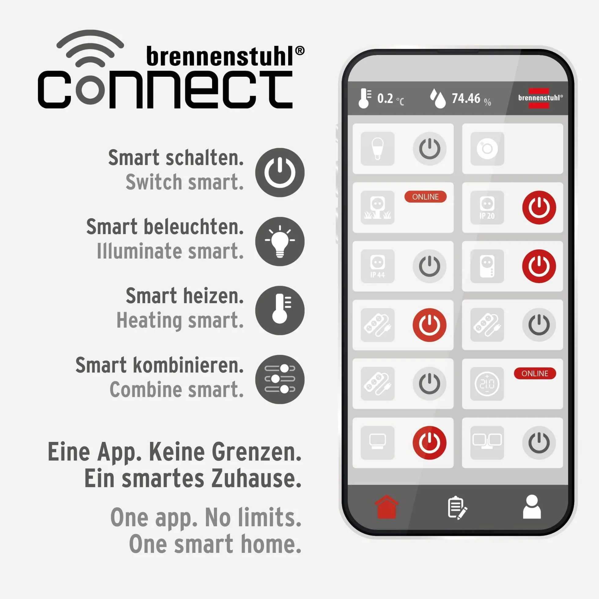 Brennenstuhl Connect Zigbee czujnik temperatury i wilgotności TFS CZ 01