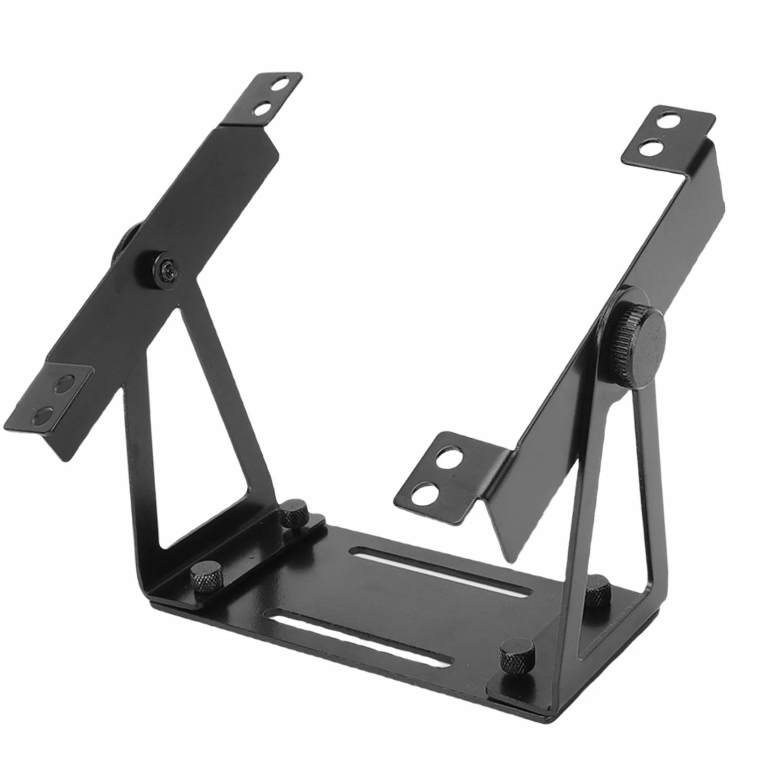 Uchwyt Wentylatora Komputera PC ze Stopu Aluminium 120 mm 140 mm Obrotowy Uniwersalny Wspornik DIY (BLACK)