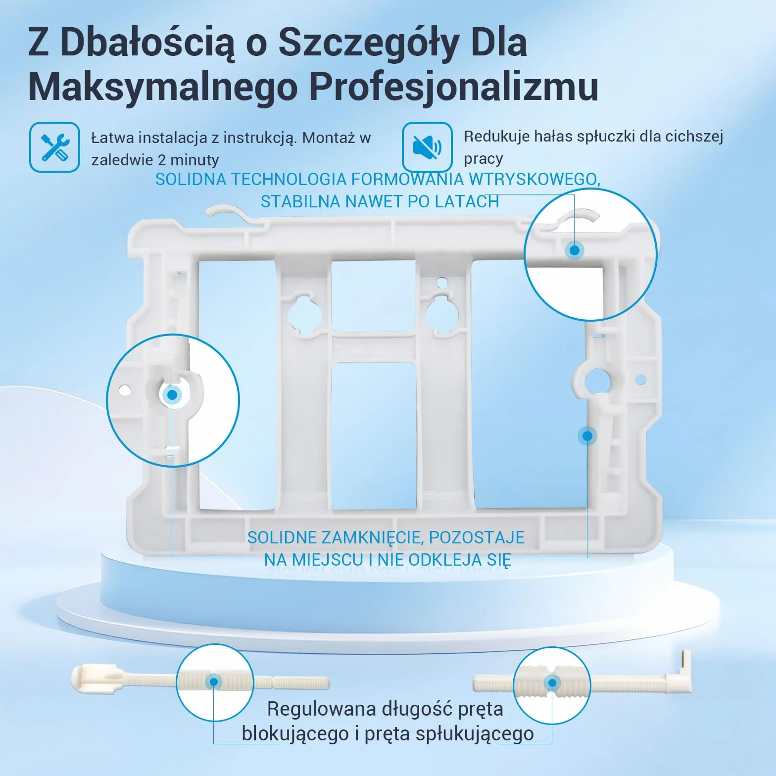Panel Przycisków Do WC Geberit Sigma 01 20 30 UP300 UP320 245x164 mm Chromowana