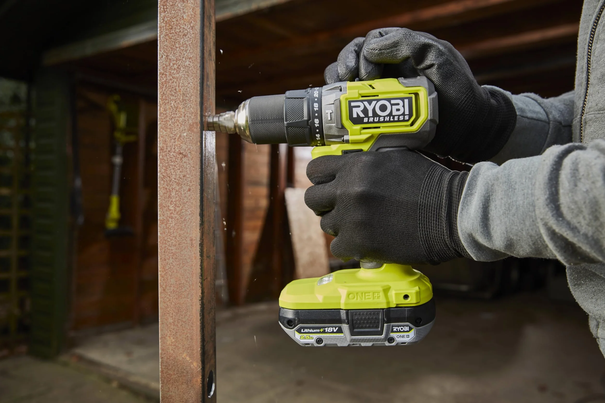 Ryobi Wiertarka udarowa bezszczotkowa 18V ONE+ Kompaktowa RPD18BL-2C20S