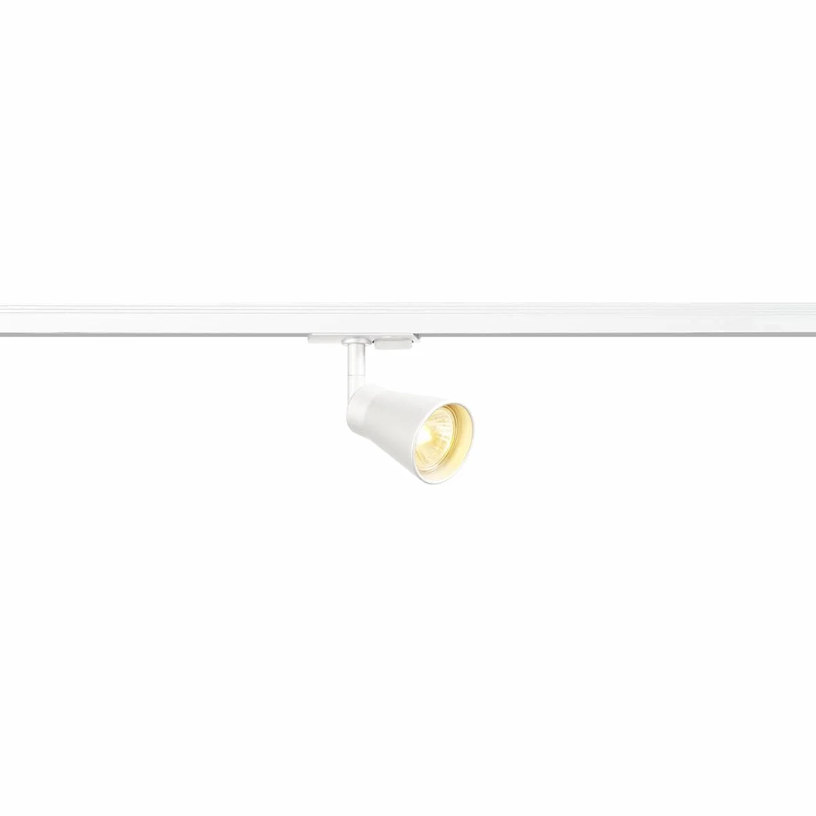 SLV Lampa do jednofazowego systemu oświetleniowego AVO SLV/reflektor, reflektor punktowy LED, reflektor sufitowy, lampa sufitowa, system szynowy, oświetlenie wewnętrzne / GU10 50 W, kolor biały