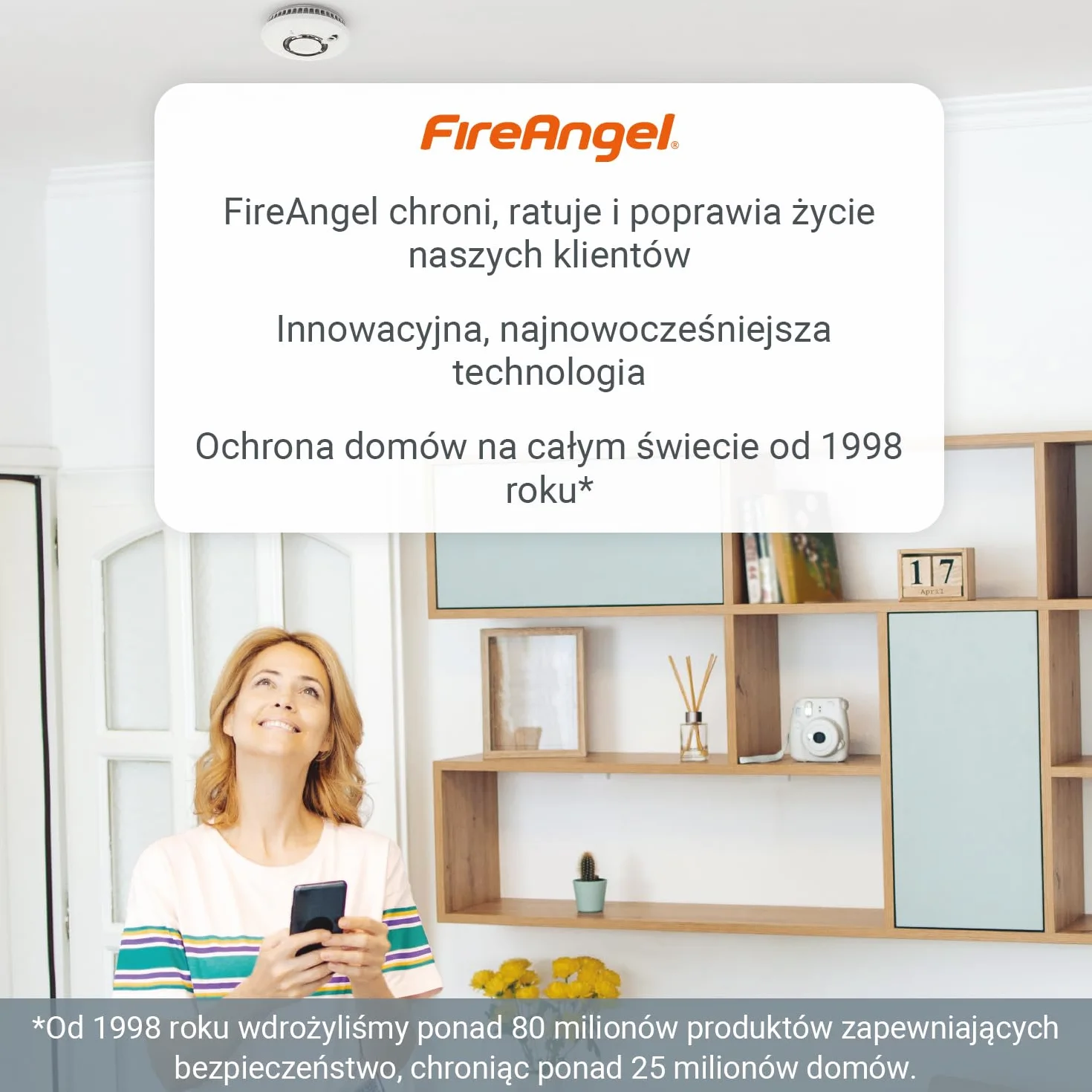 Fire Angel FA6813 Czujnik Czadu – Czujnik Tlenku Węgla Bateriami AA – Przenośna Podróżna Czujka Czadu z Alarmem – Detektor Tlenku Węgla z Funkcją Testu