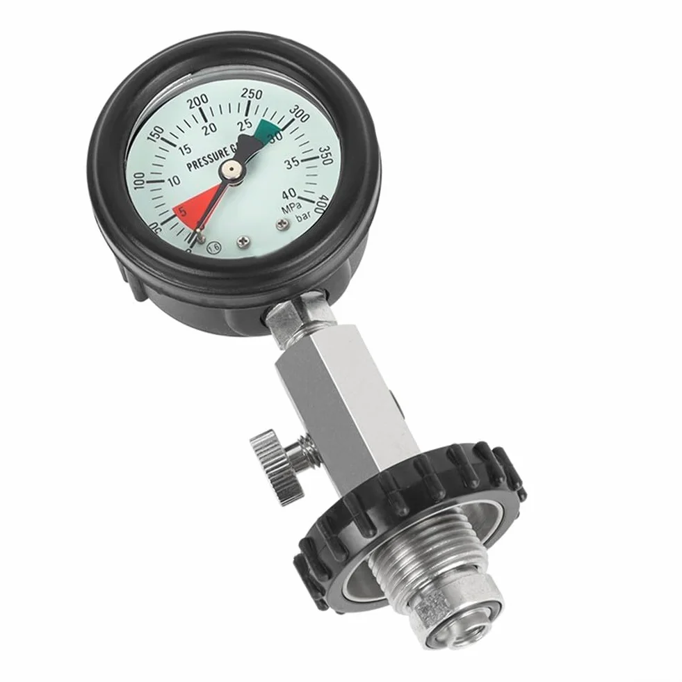 Manometr cylindra do nurkowania, łatwa do odczytania tarcza i materiały