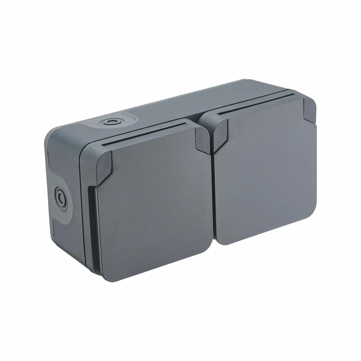 DEBFLEX 730421 Cyklone Gniazdo 2P+T Podwójne FR H IP55 Antracyt