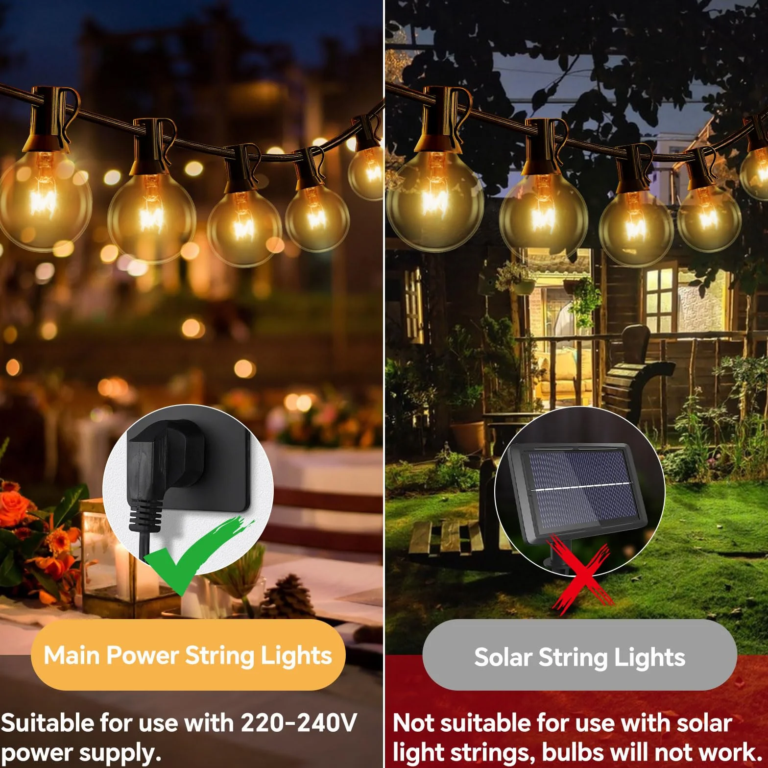 Żarówki Zamienne G40 Globe Clear E12 7W Ciepła Biel 2200K IP44 220-240V