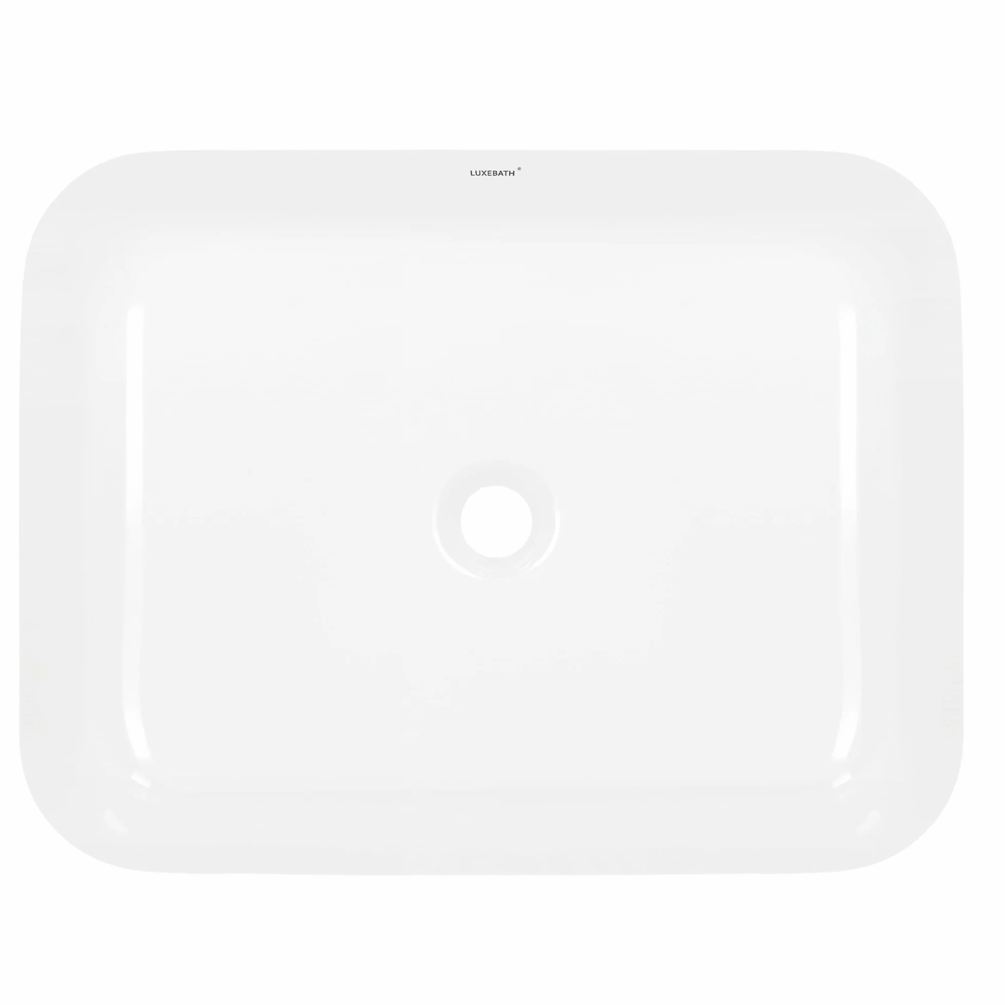 ECD Germany Design Umywalka Nablatowa Ceramiki Białej 505 X 395 X 135 Mm