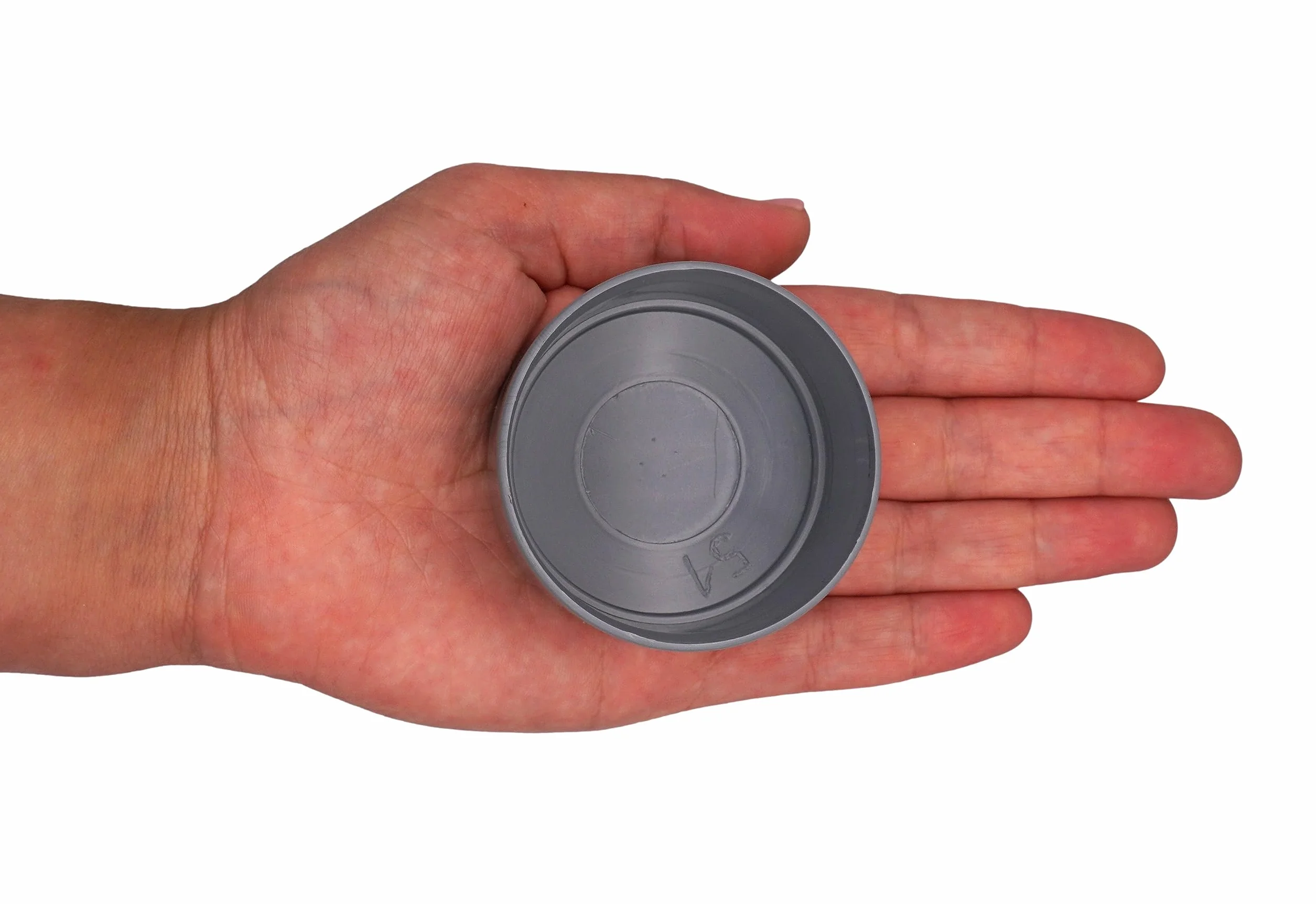SKIR'CO Zaślepki słupków ogrodzeniowych okrągłe 51 mm szare RAL 7040 10 szt