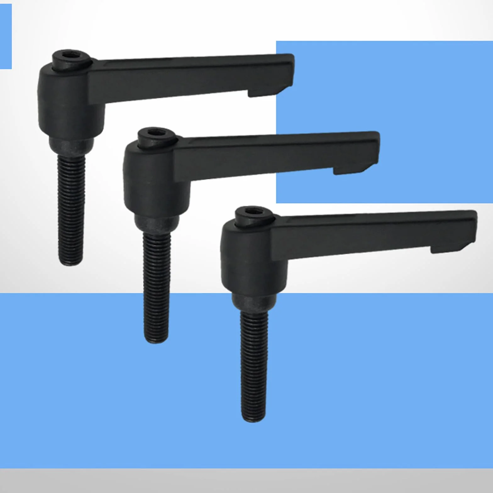 Dźwignia zaciskowa M5 x 20 mm ze stali nierdzewnej, regulowany uchwyt 4 sztuki