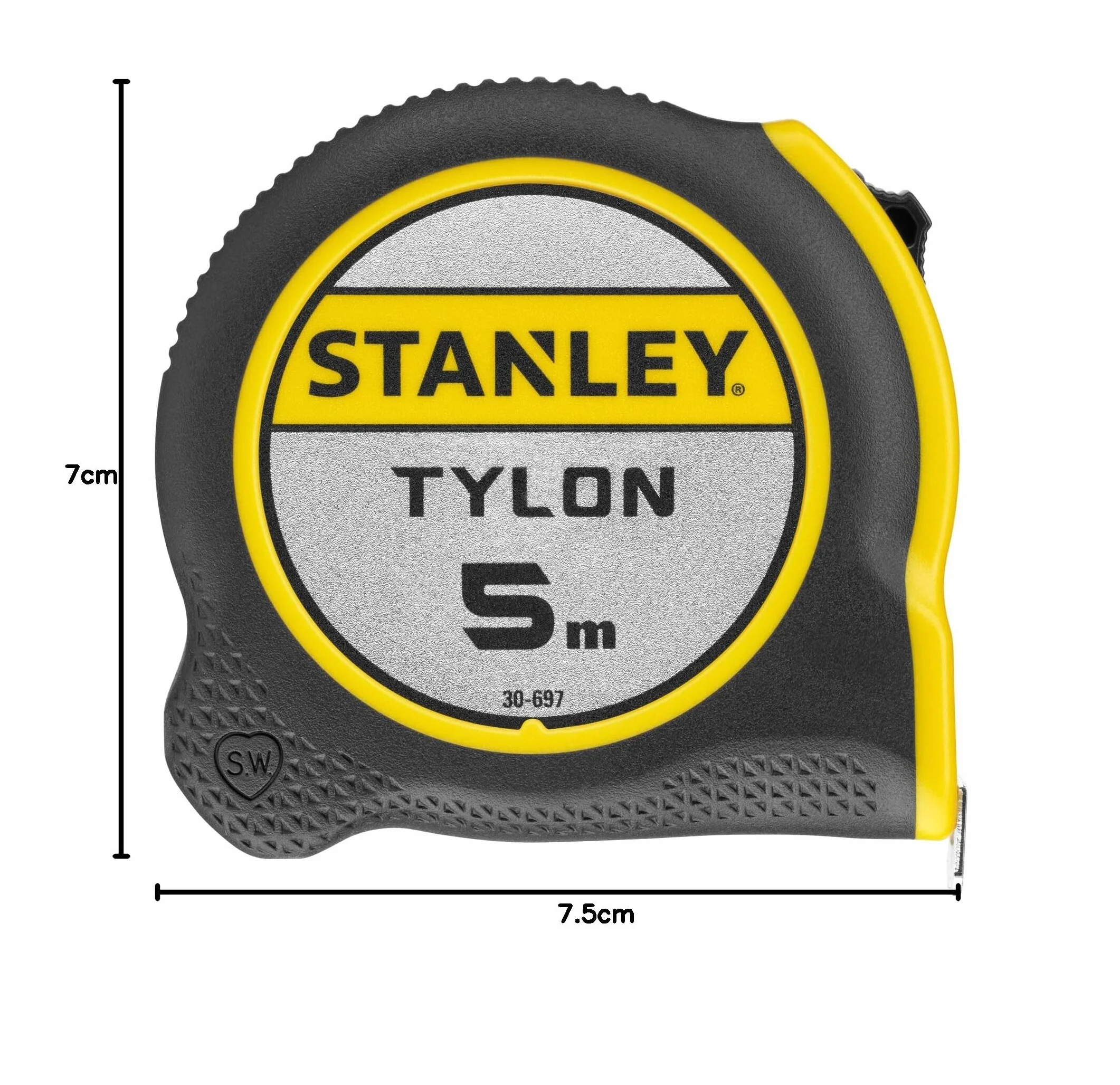 Stanley 1-30-697 Miara 5m x 19mm Czarny/Żółty
