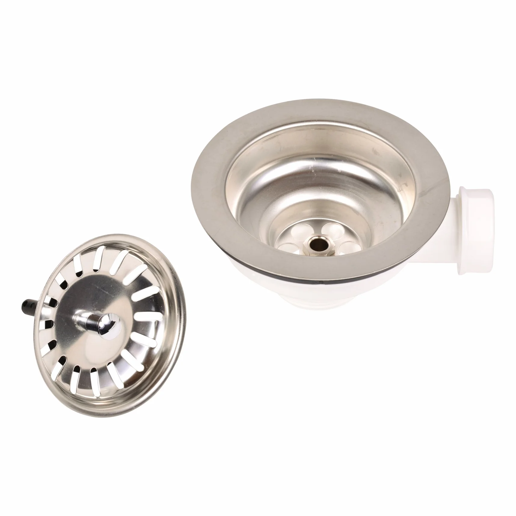 VARIOSAN Zawór kosza sitkowego 1 1/2", Ø 114 mm, stal nierdzewna