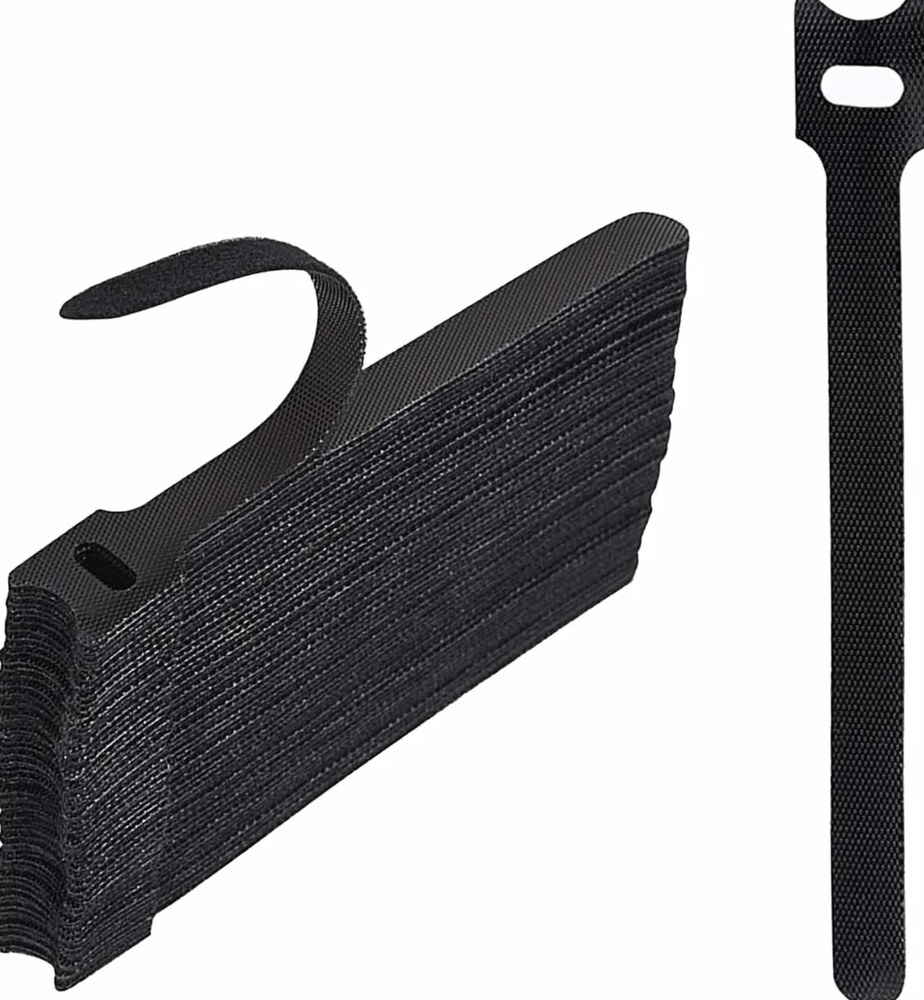 ✮ MARKA FRANCUSKA ✮-CZ Store- klips do kabla|Zestaw 10: ROZMIAR 45 CM|✮ na całe życie ✮ - wielowymiarowy pasek z haczykiem i klamrą do kabla telewizyjnego/komputera/gitary (15/20/30, 50) (50