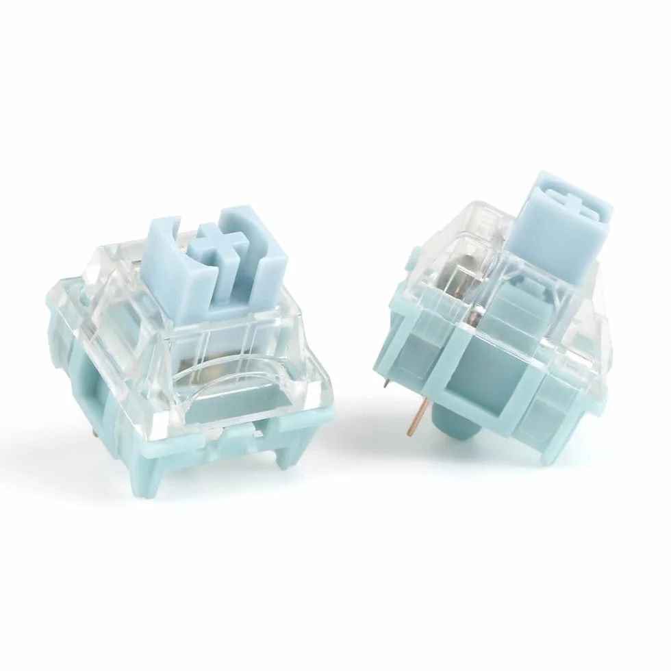 TTC Bluish White V2 Switch, Silent Tactile Pre-Lubed for Mechanical Keyboard 110PCS