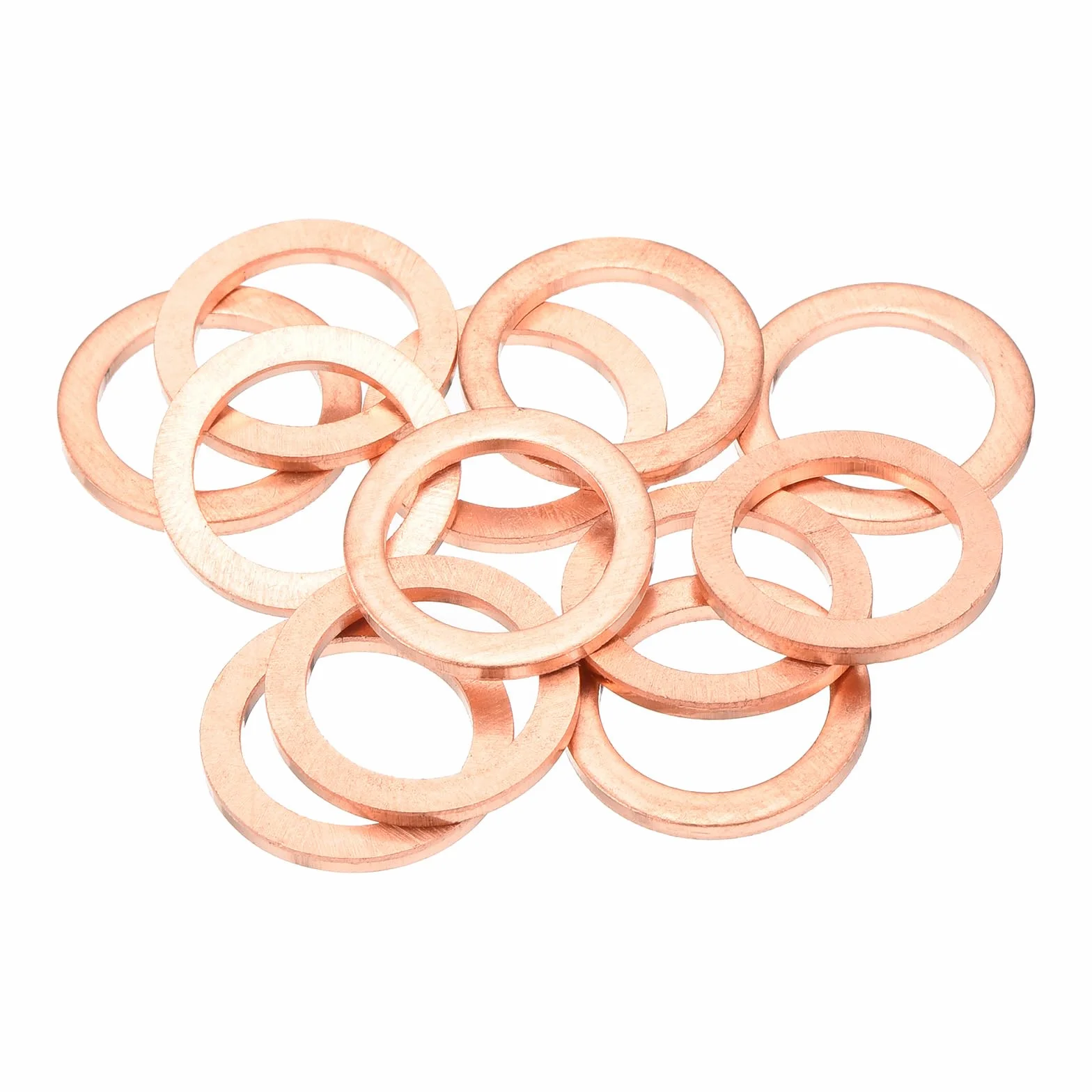 QUARKZMAN 12 płaskich uszczelek miedzianych 12x17x1,5 mm uszczelki hydrauliczne