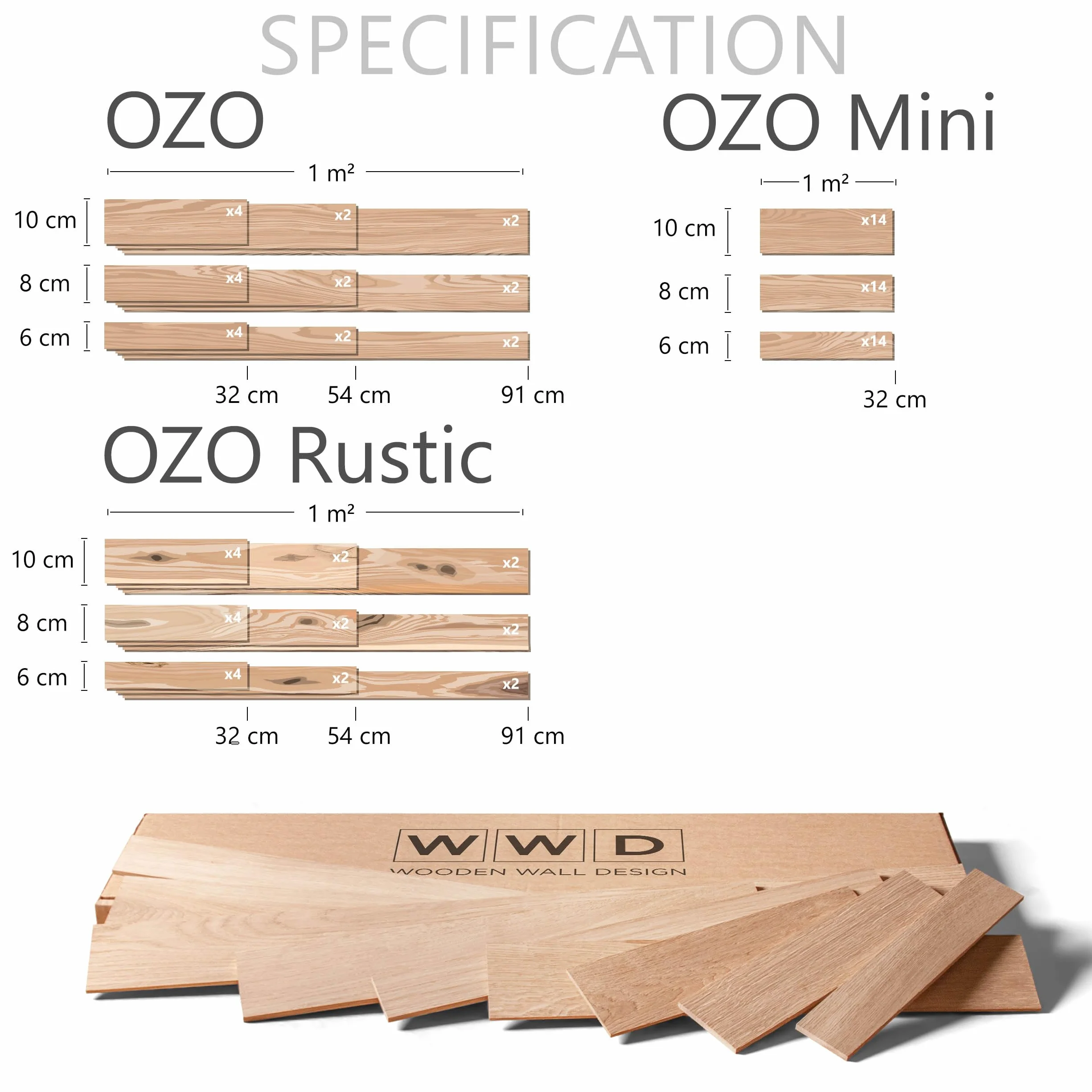 panele ścienne 3D, strukturyzowany dąb, okładziny drewniane, ściana drewniana, projekt ścienny od Wooden Wall Design, model OZO (1 m2)