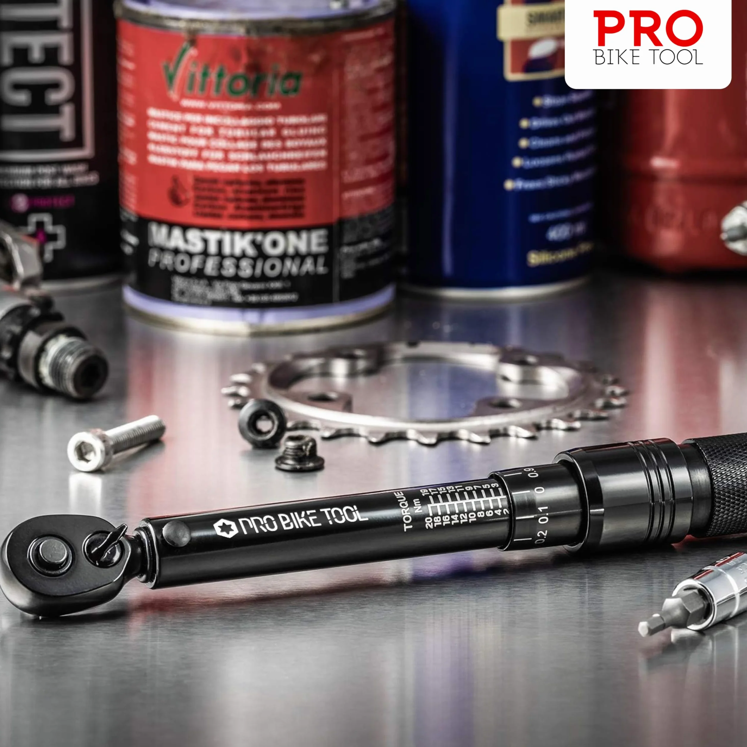 Pro Bike Tool Zestaw kluczy dynamometrycznych do roweru czarny