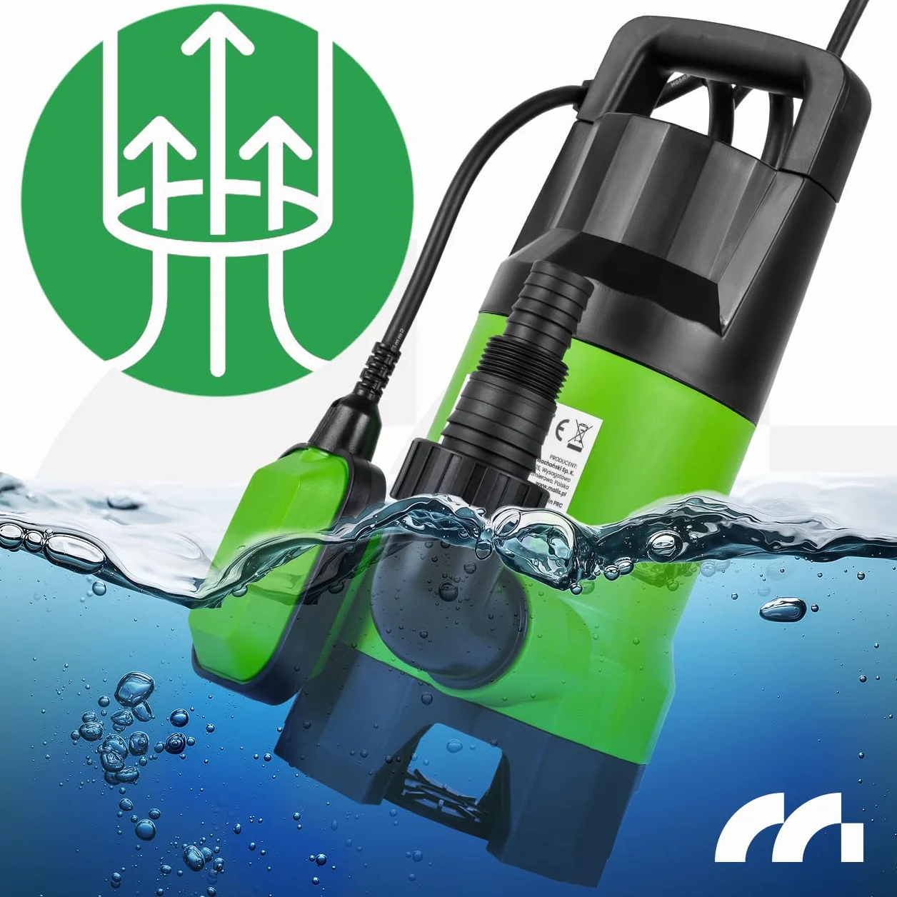 Pompa zanurzeniowa MalTec 13000 l/h 770 W 10 m kabel