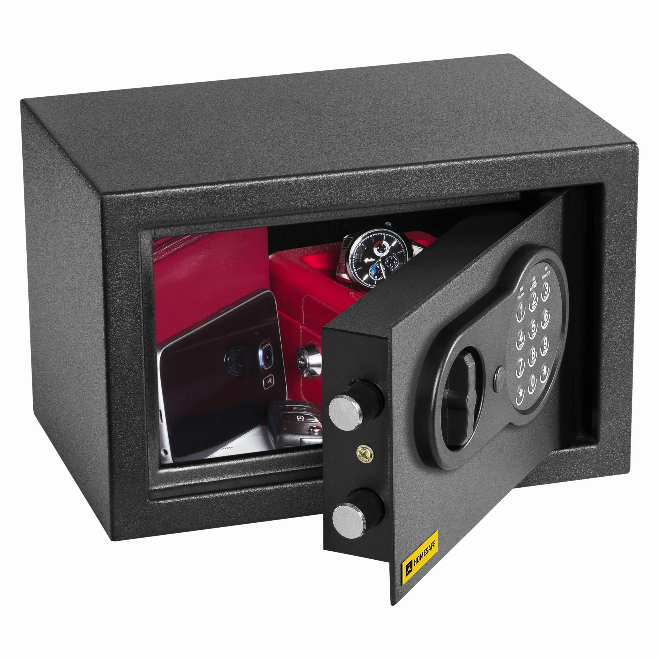 Homesafe HV20E Sejf elektroniczny 20x31x20cm Carbon Satynowa Czerń