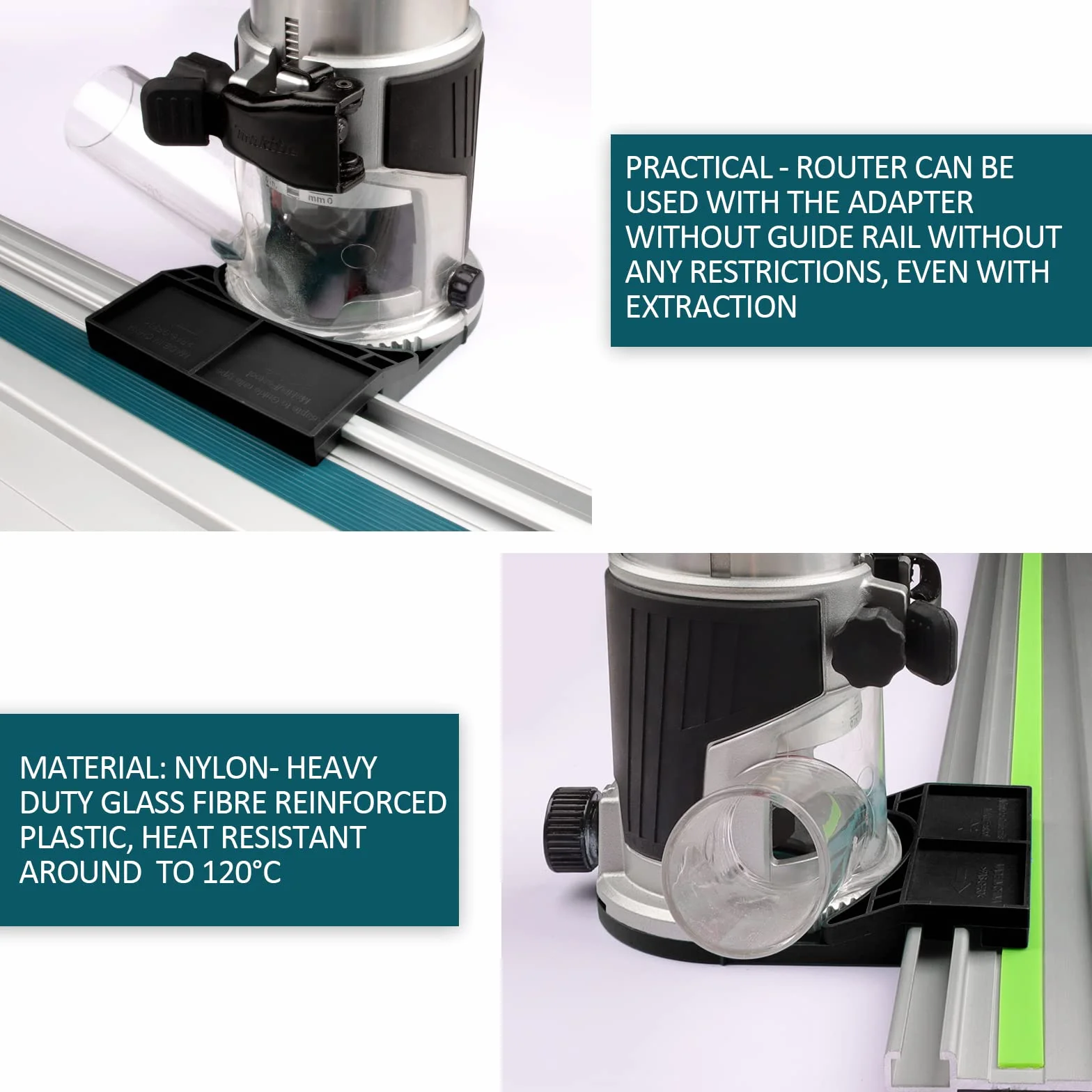 Router adapter do Makita 18 V RT0701C XTR01Z DRT50 RT0700C kompatybilny z prowadnicą krawędziową